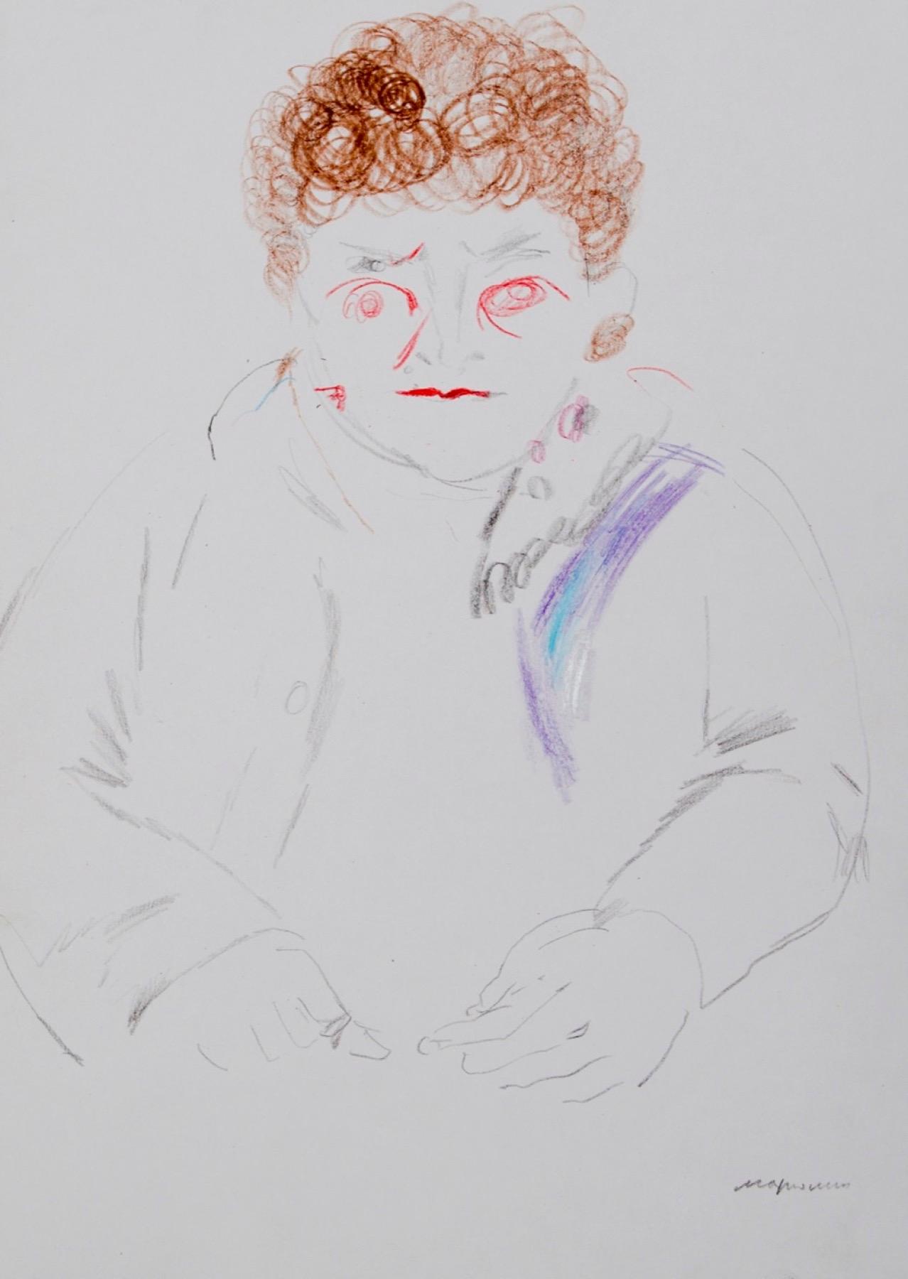 A woman. Original modern art painting