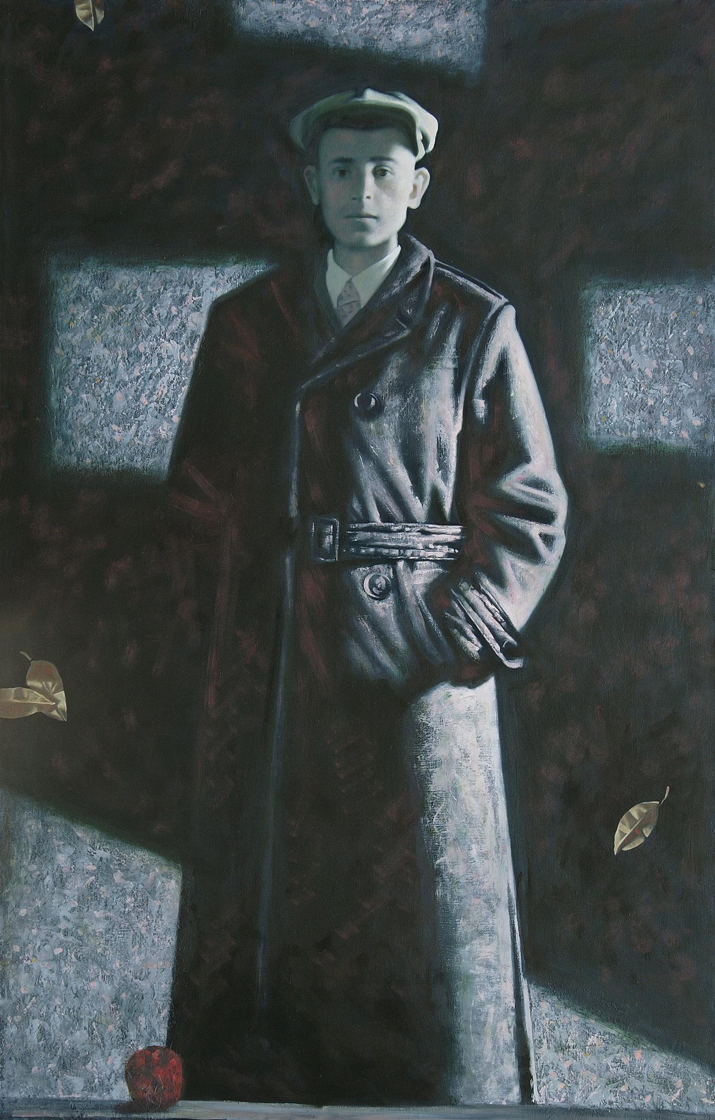 портрет отца. Original modern art painting