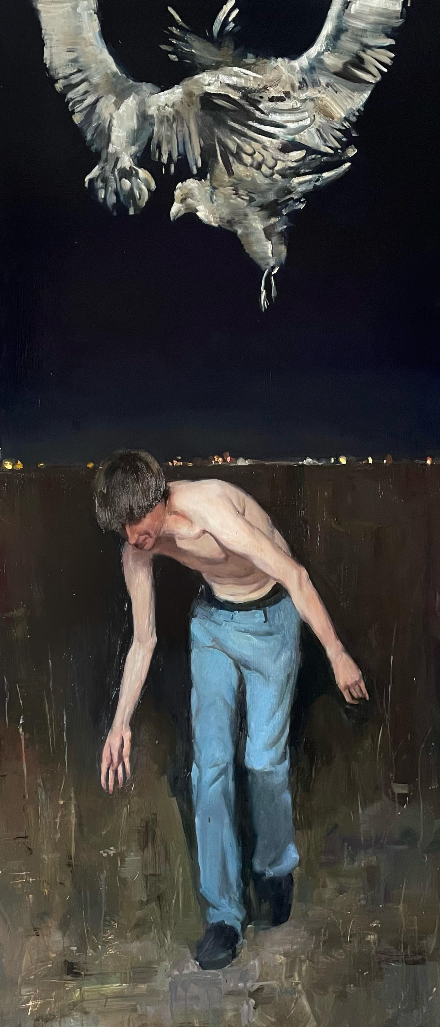 Stymphalian Birds. Original modern art painting