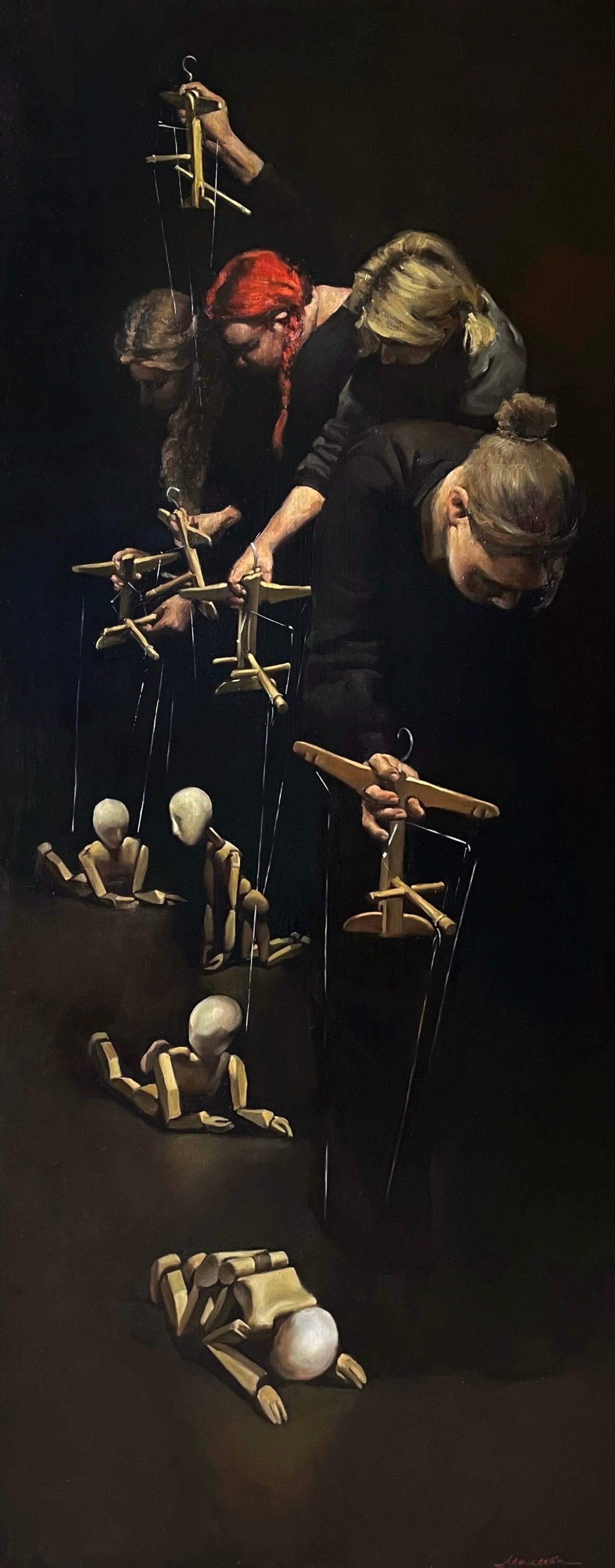 The Marionette Theater 0.4. Original modern art painting