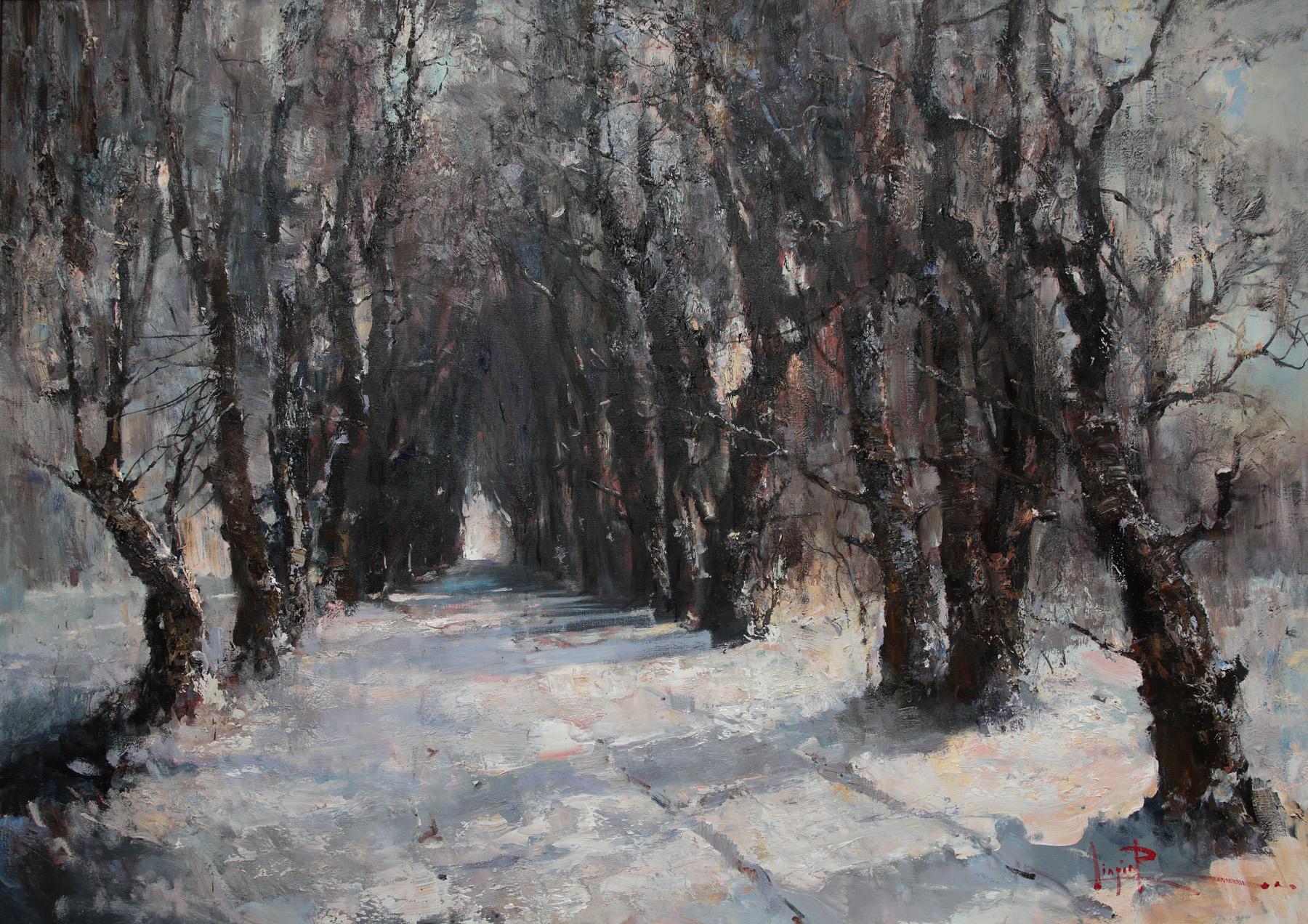 ольховый переулок. Original modern art painting