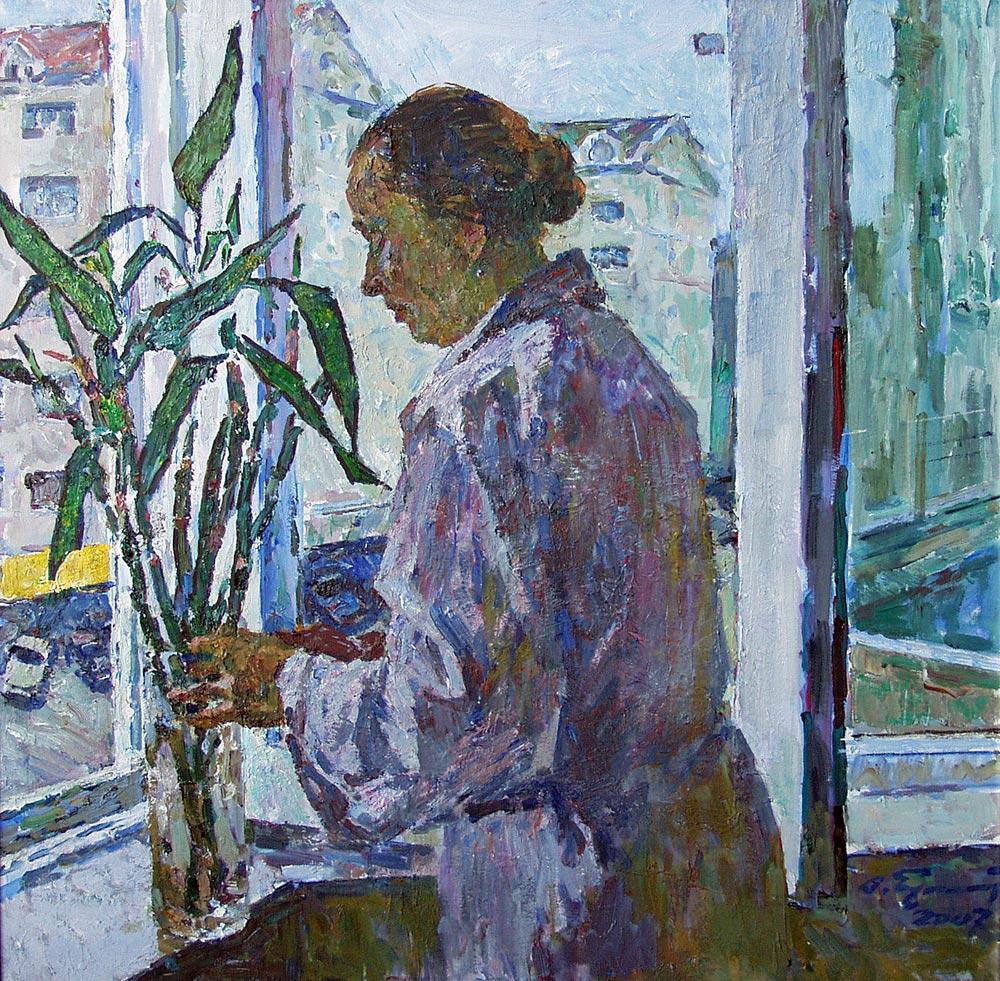 бамбук. Original modern art painting