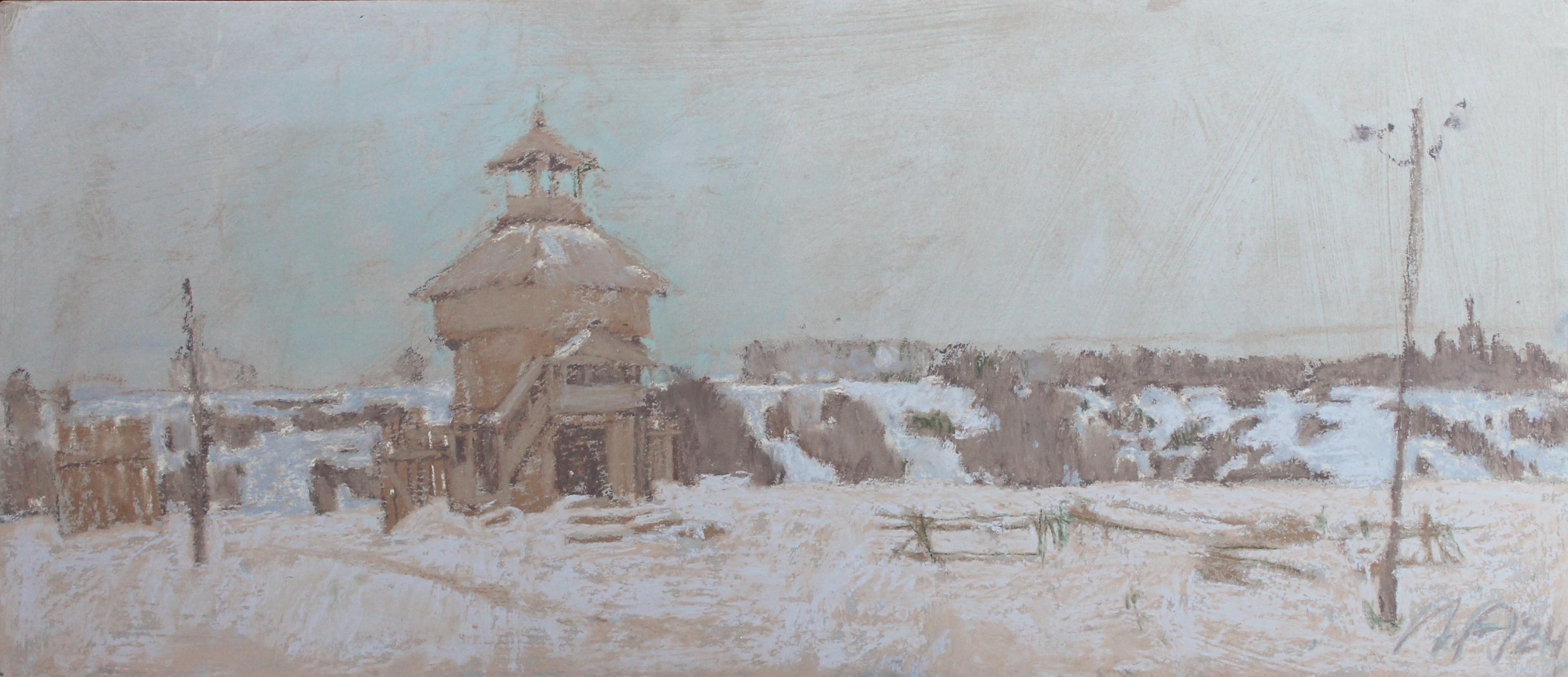 Хмурый день. Original modern art painting