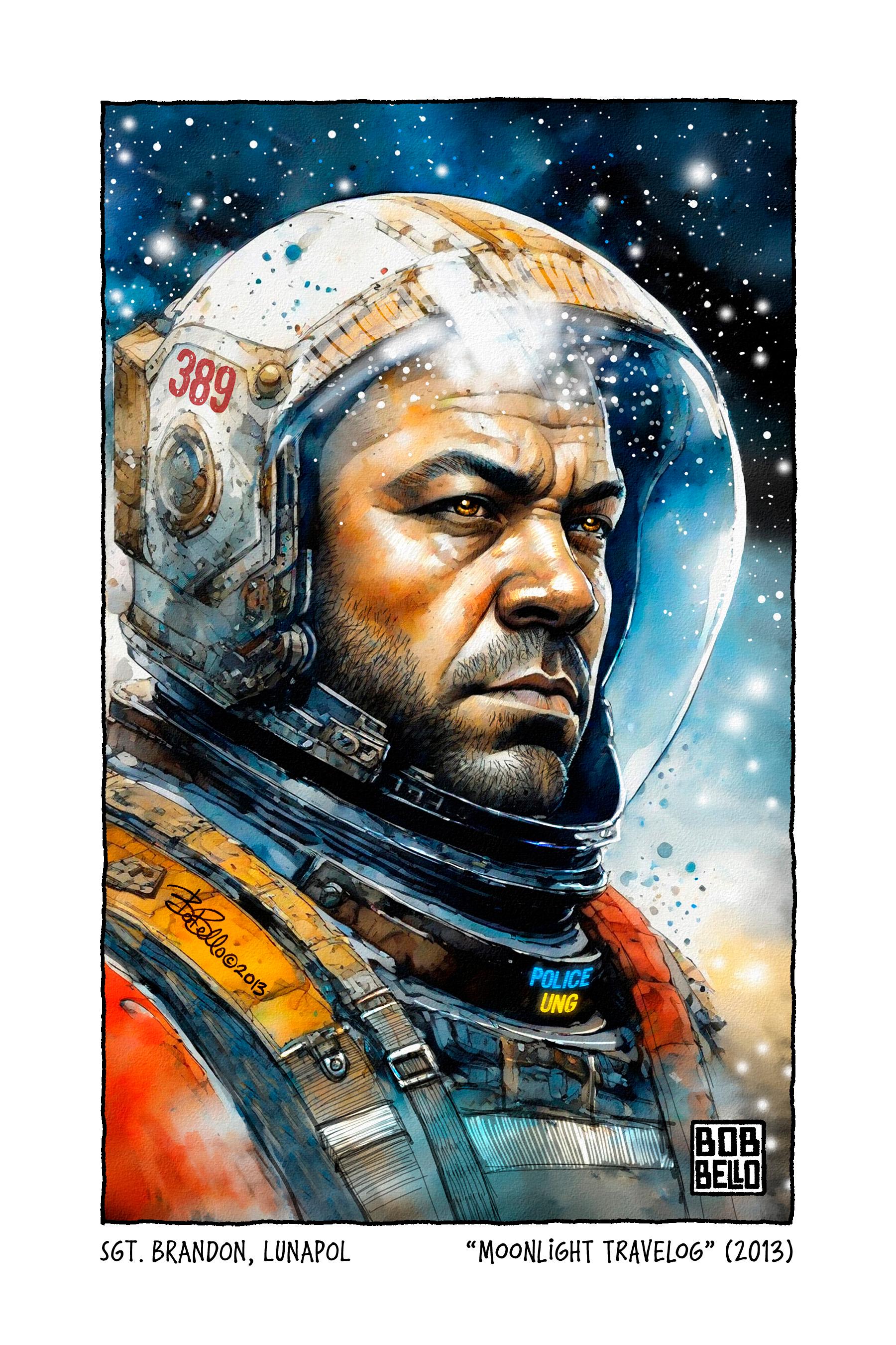 Sergeant Brandon. Original modern art painting