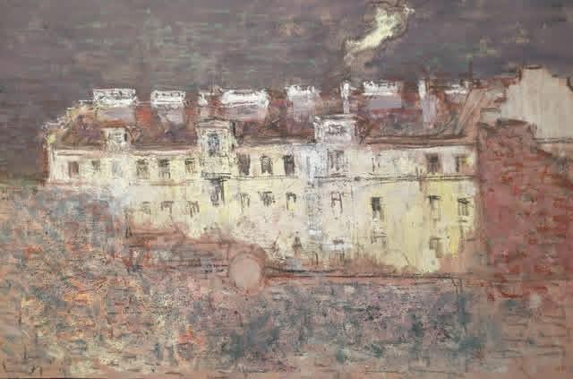 White House . Original modern art painting
