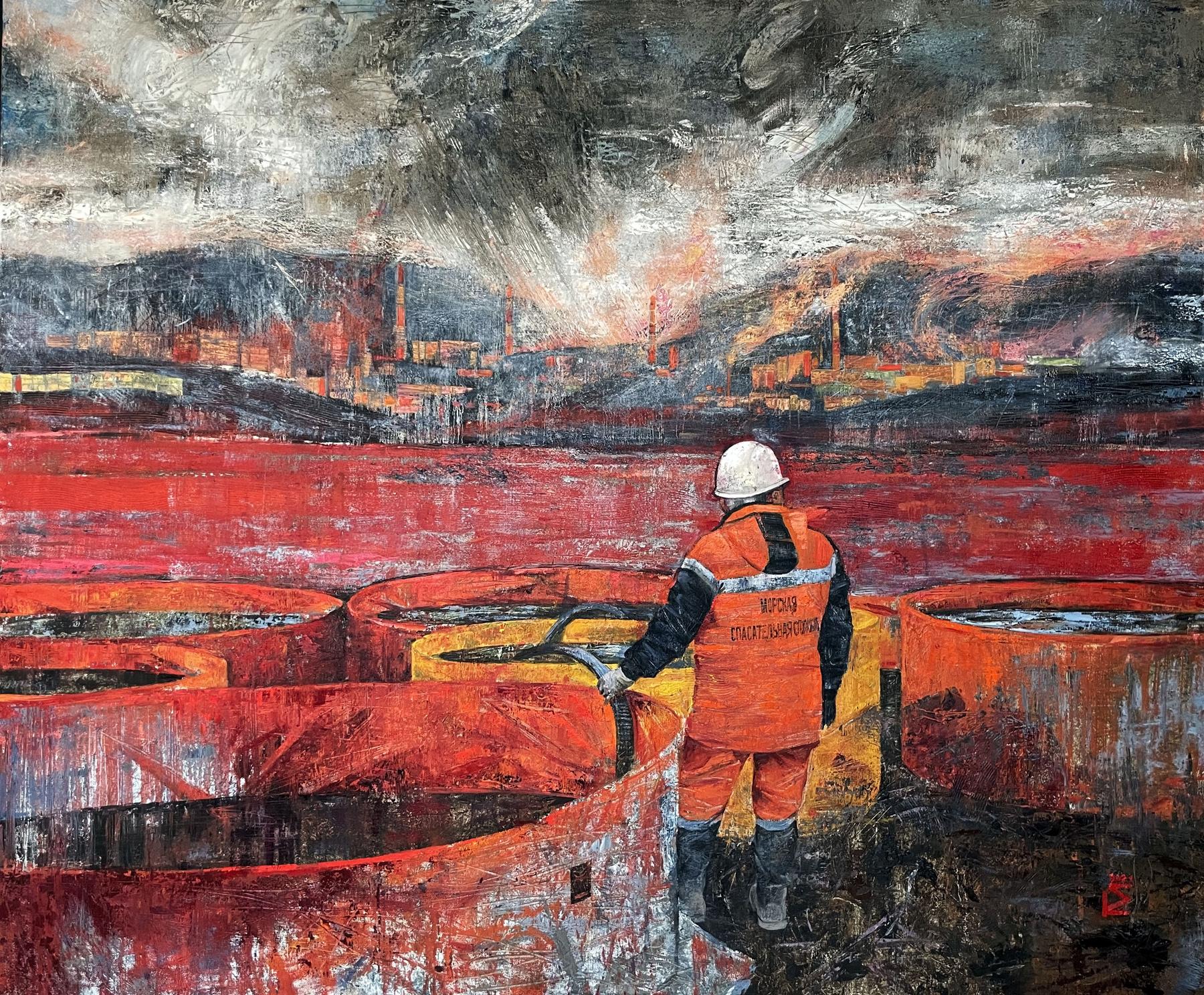 Norilsk 2020. Original modern art painting