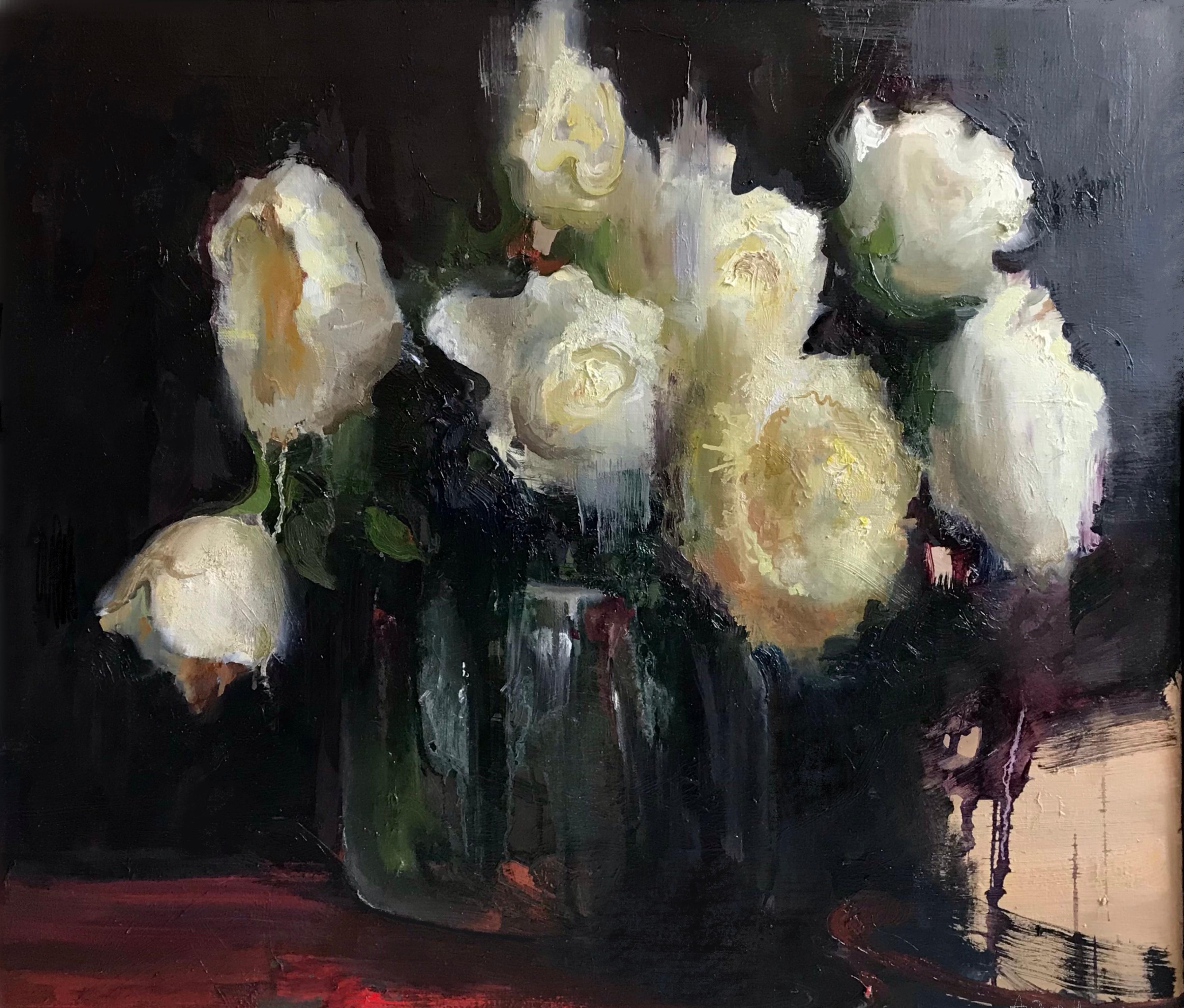 floral still life. Original modern art painting