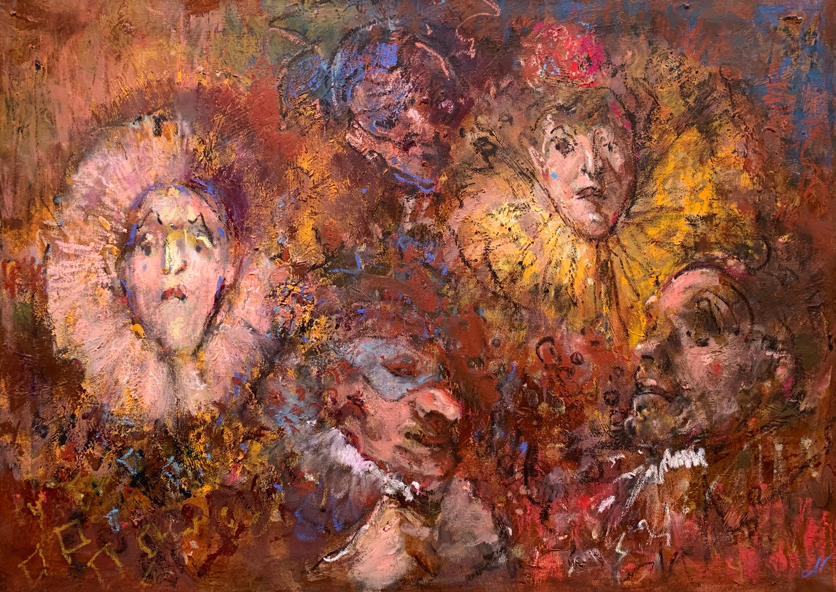 Маски 2025. Original modern art painting