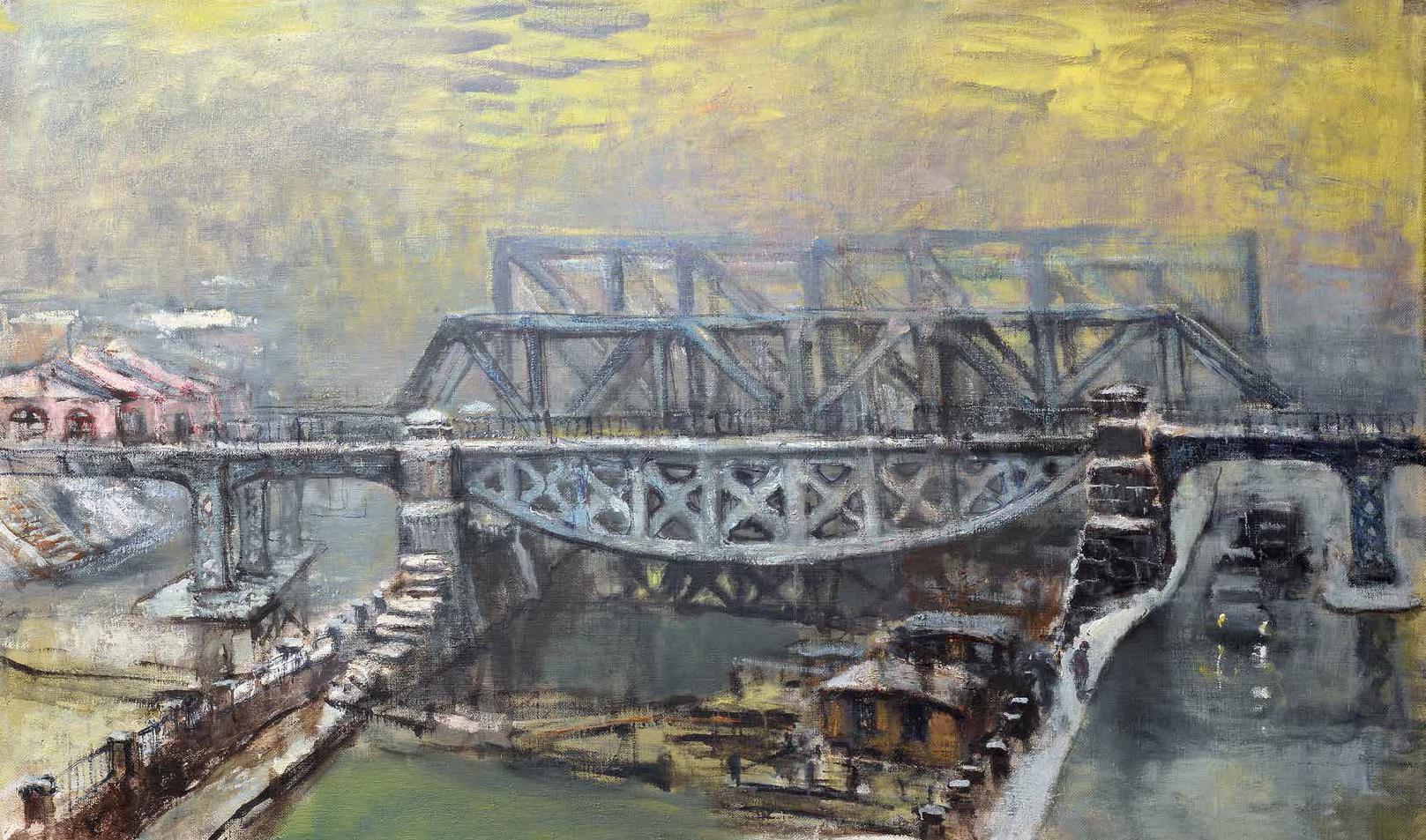 Обводной канал.nBridges, 2012. Original modern art painting