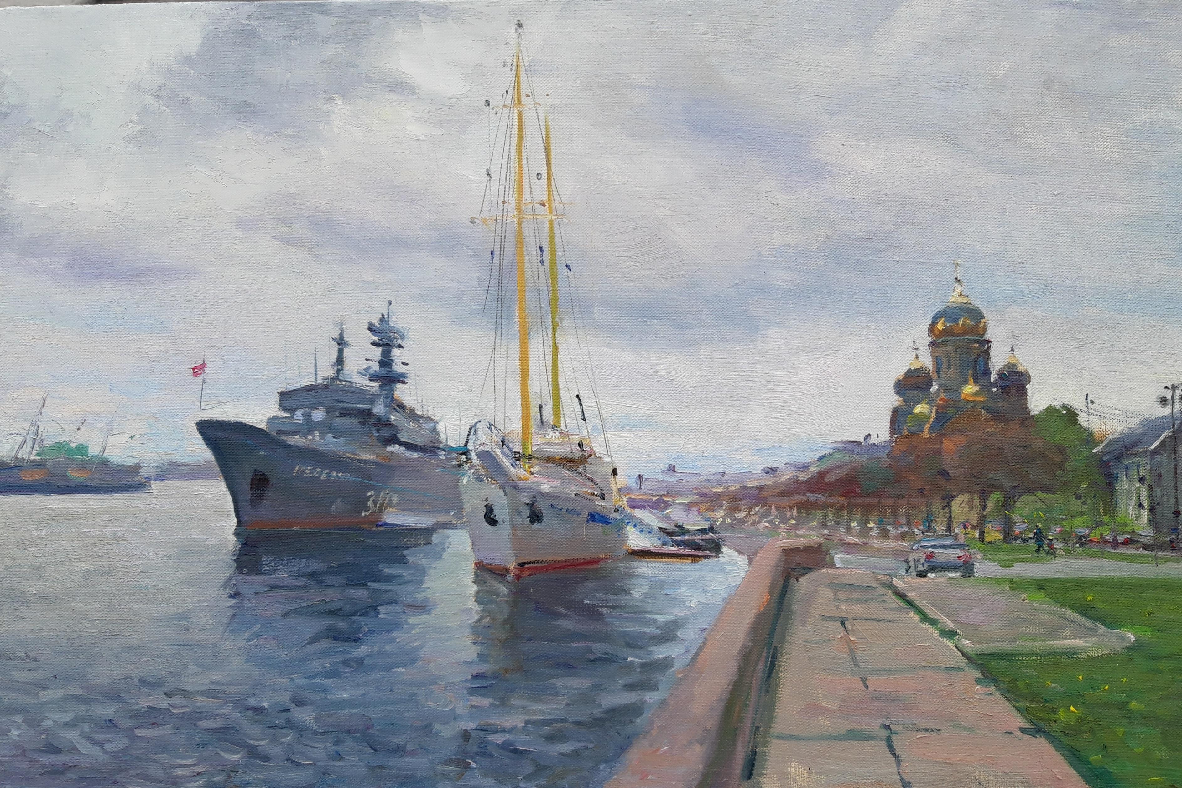 Праздник. Original modern art painting