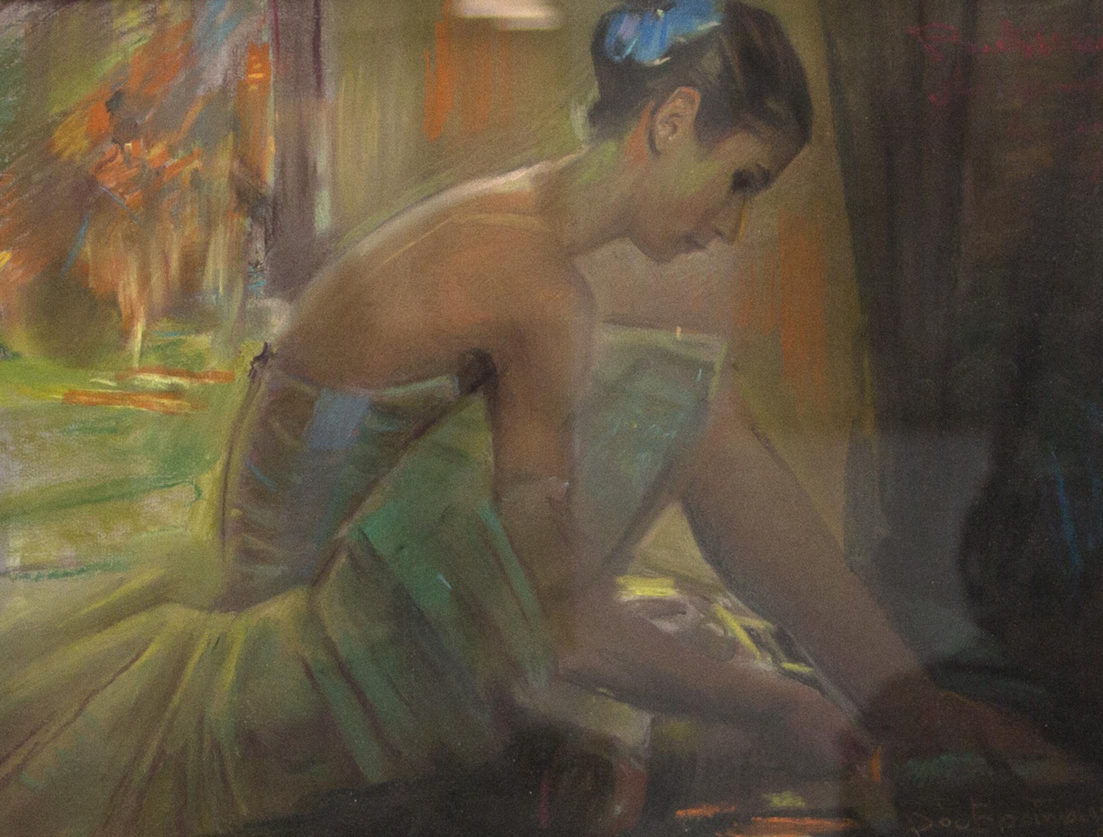 芭蕾舞演员A.Dementieva. Original modern art painting