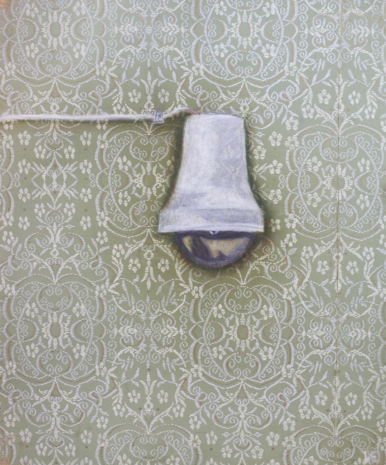 A bell. Series forgotten things. Original modern art painting