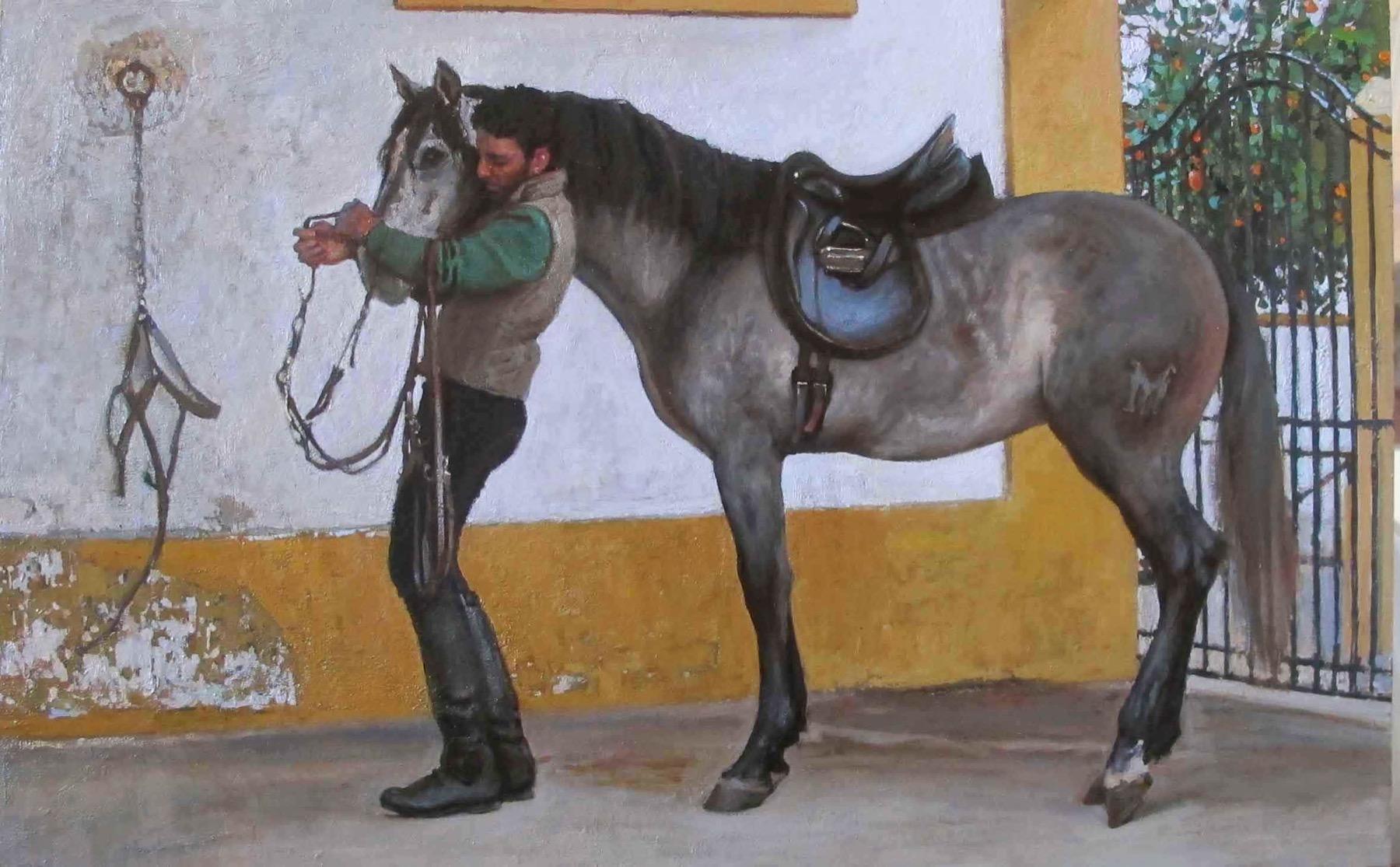 обуздание. Original modern art painting