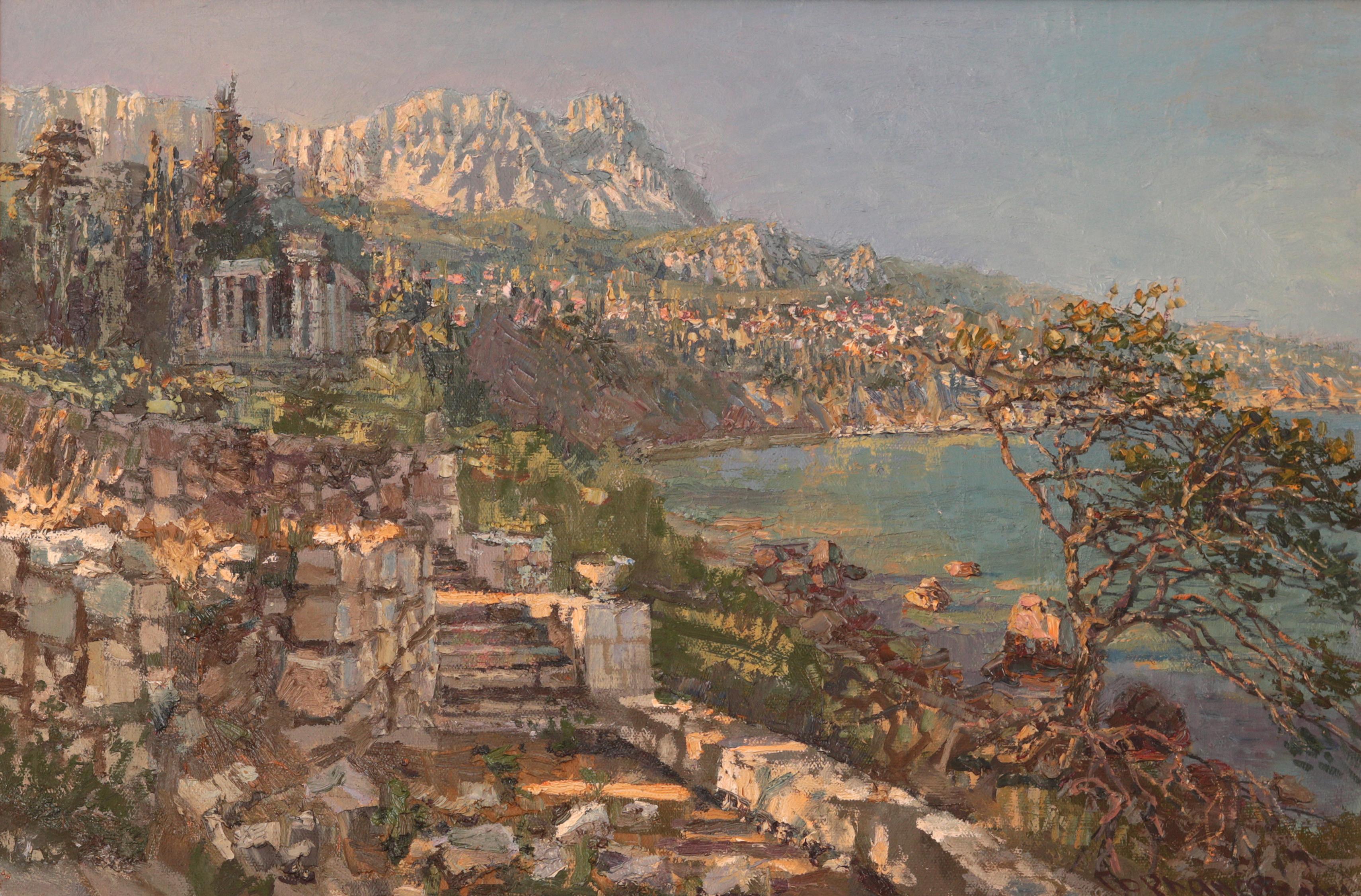 Вечер в Алупке. Original modern art painting