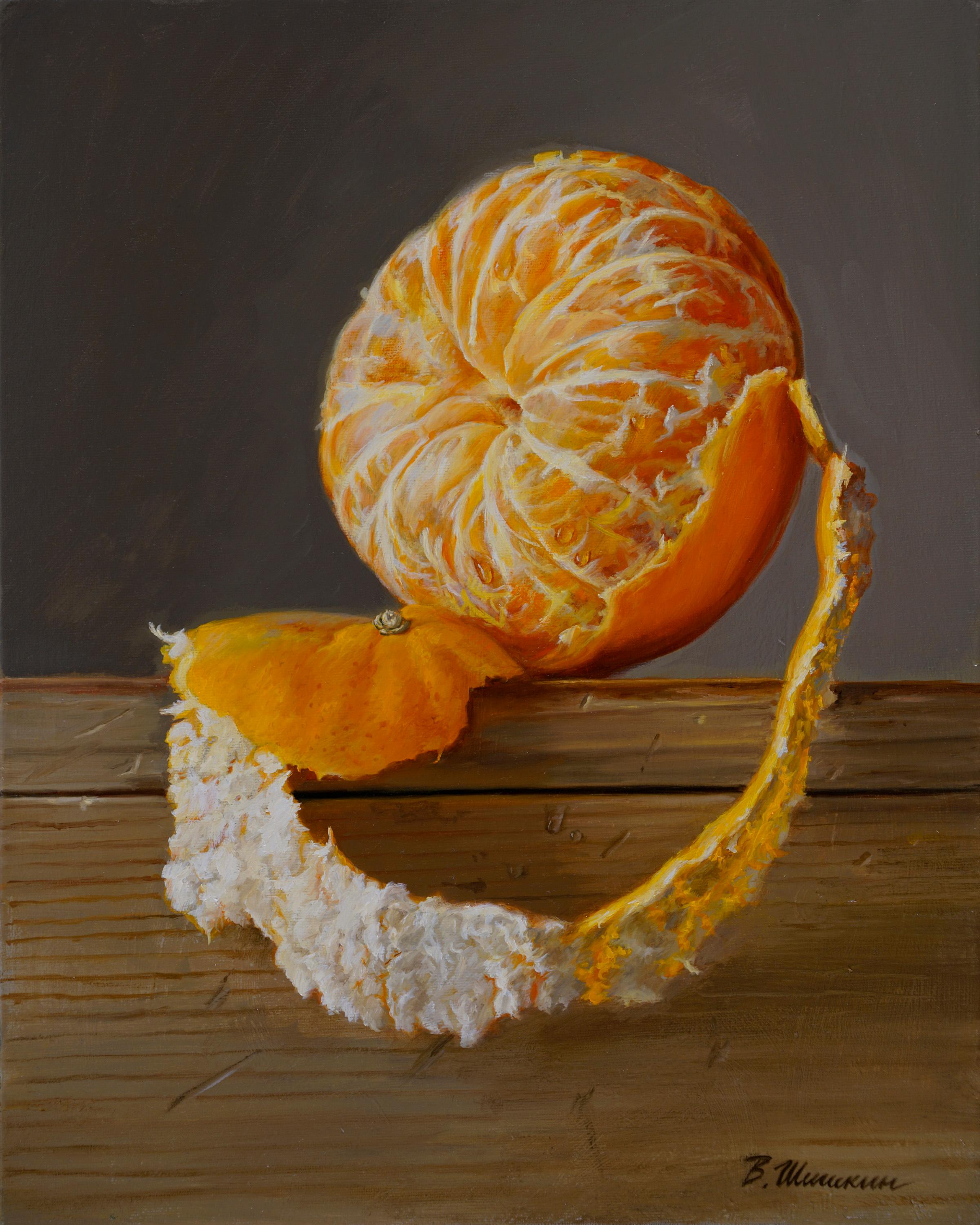 Tangerine. Original modern art painting