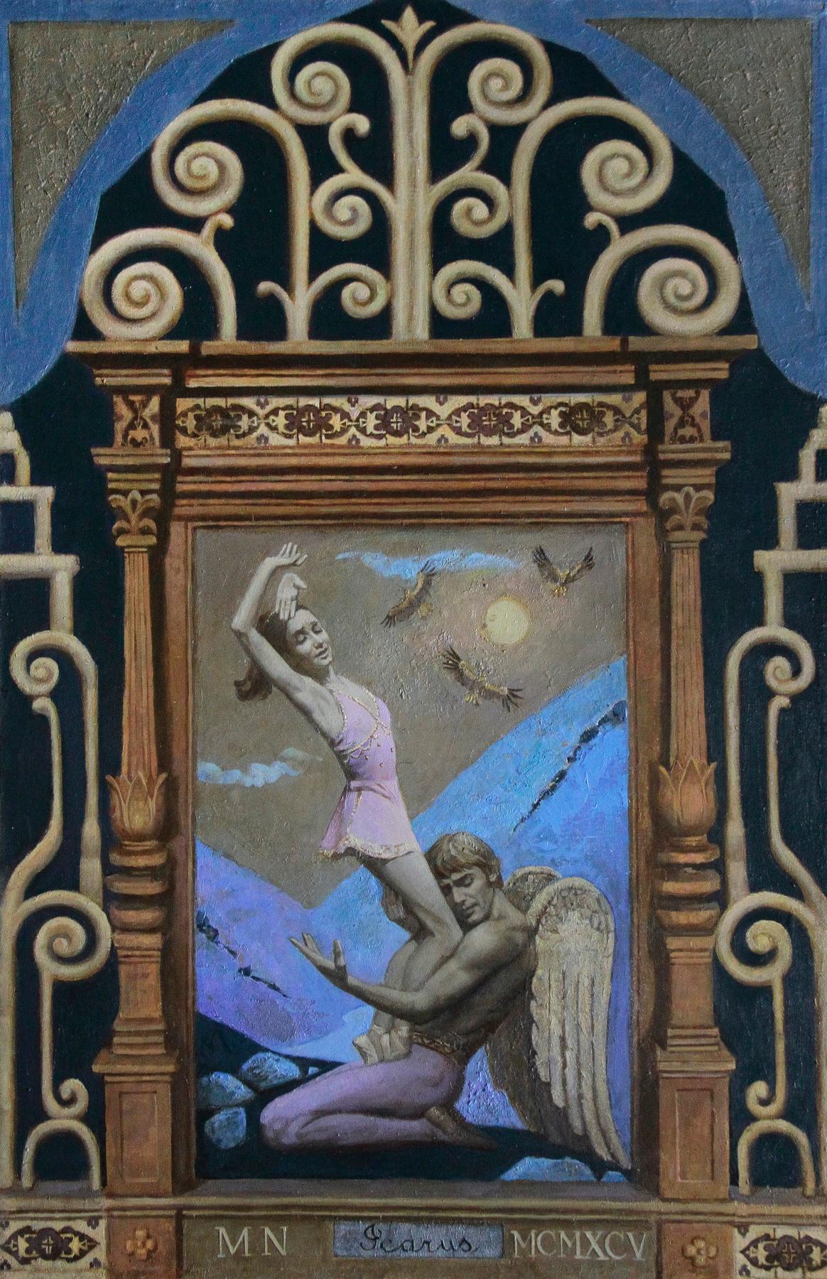  Балет "Икар"  Е. Максимова, В. Васильев . Original modern art painting