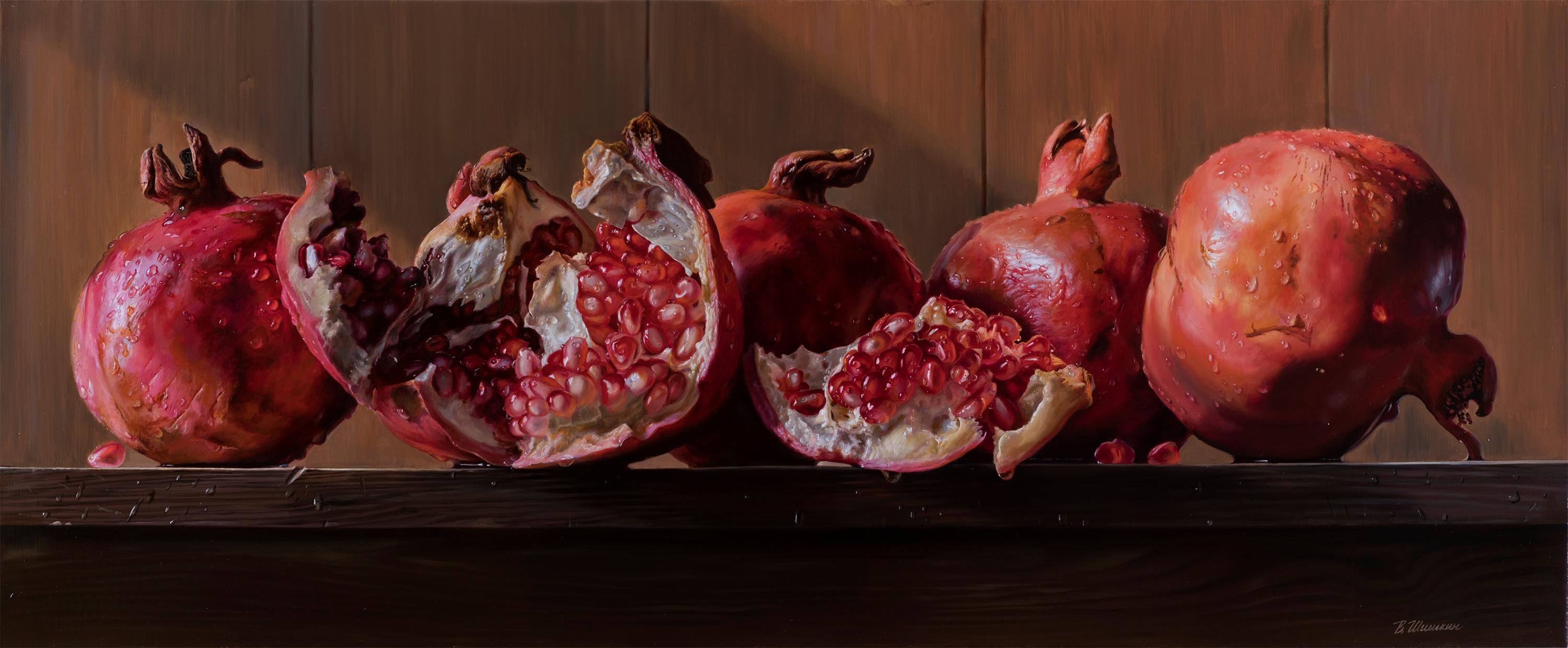 Pomegranates. Original modern art painting