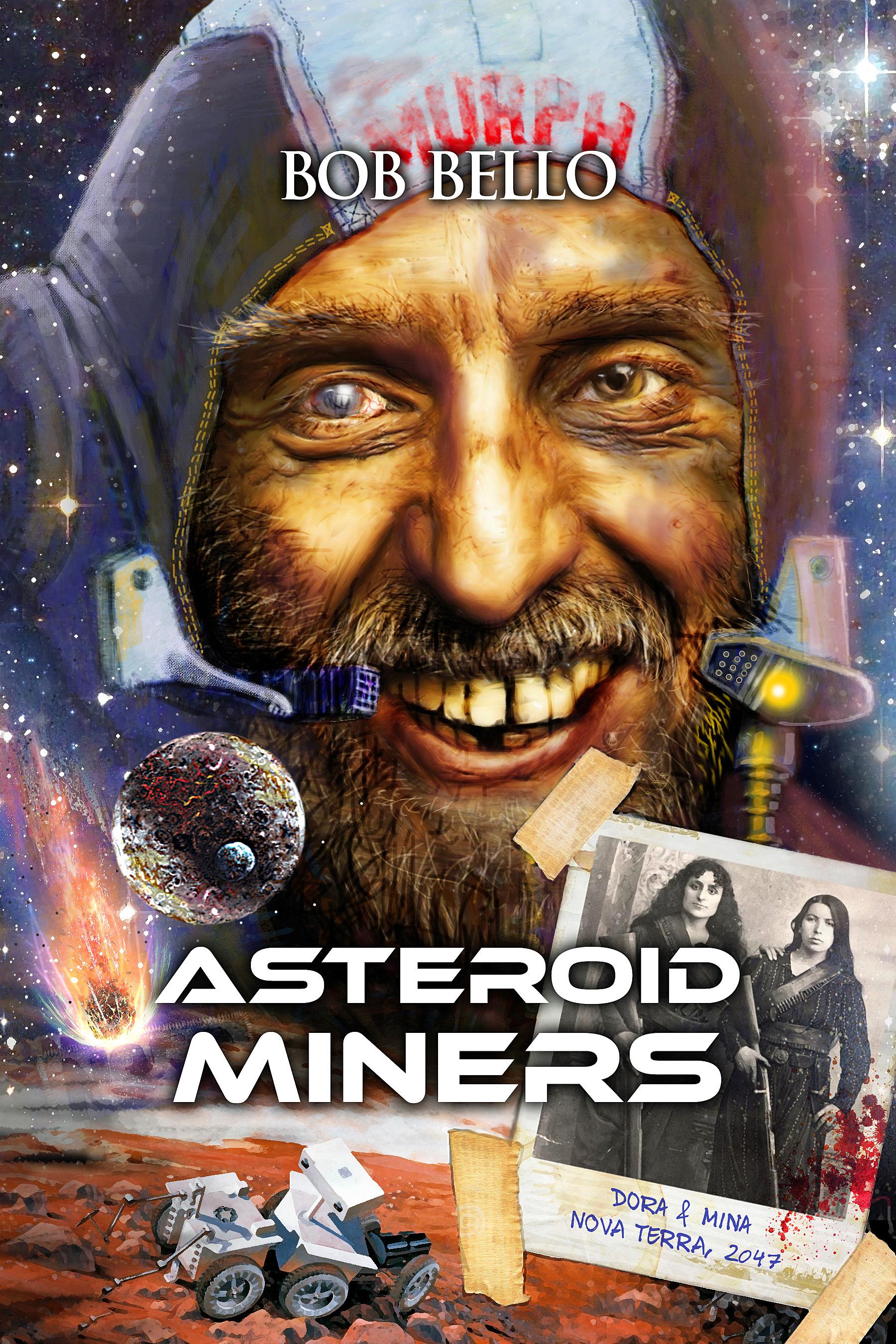 Asteroid Miners. Original modern art painting