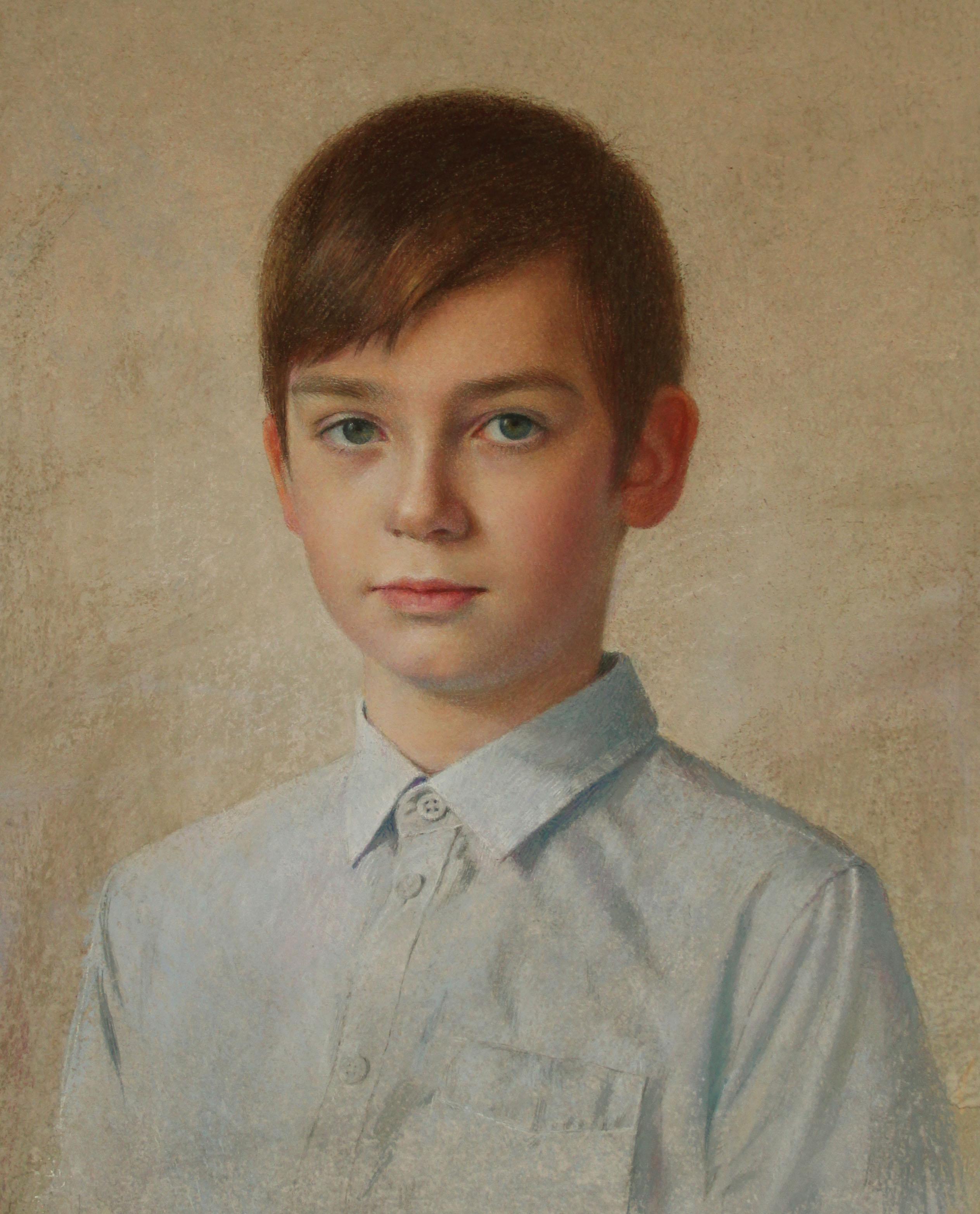 "Portrait of a boy". Original modern art painting