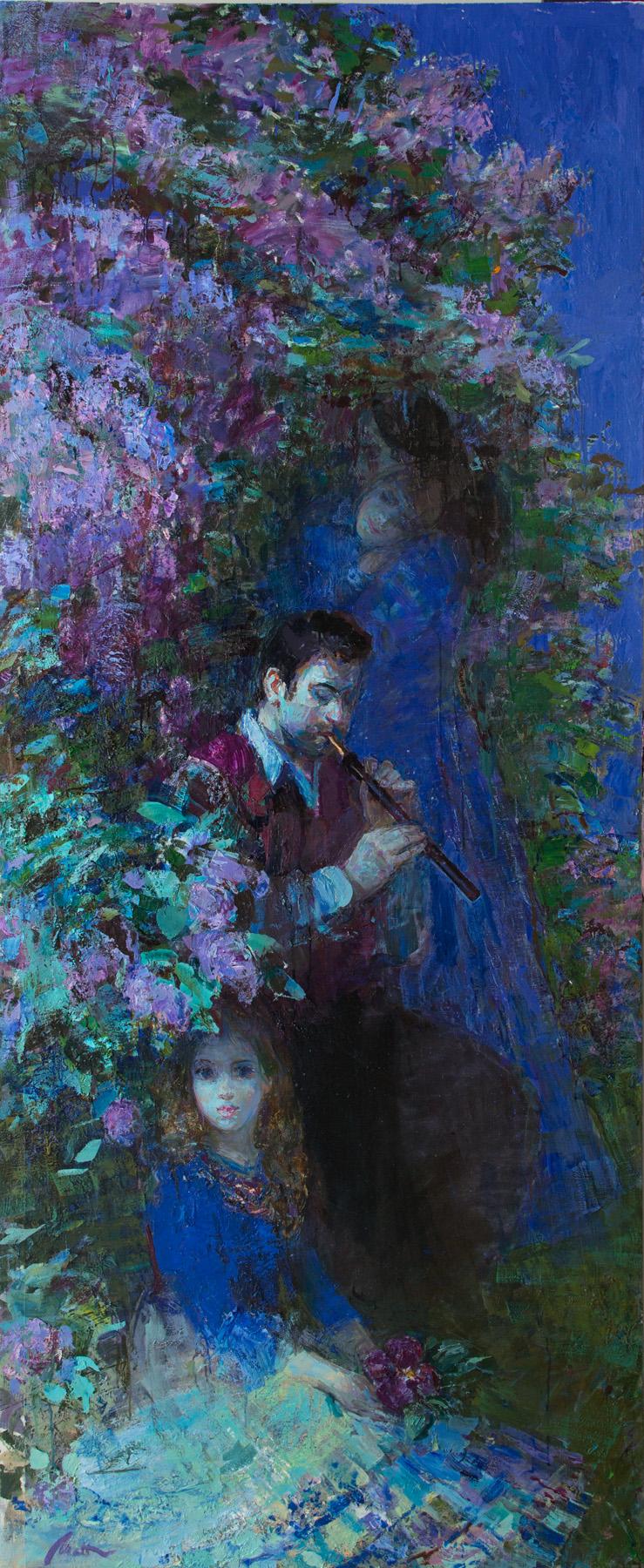Вечер. Original modern art painting