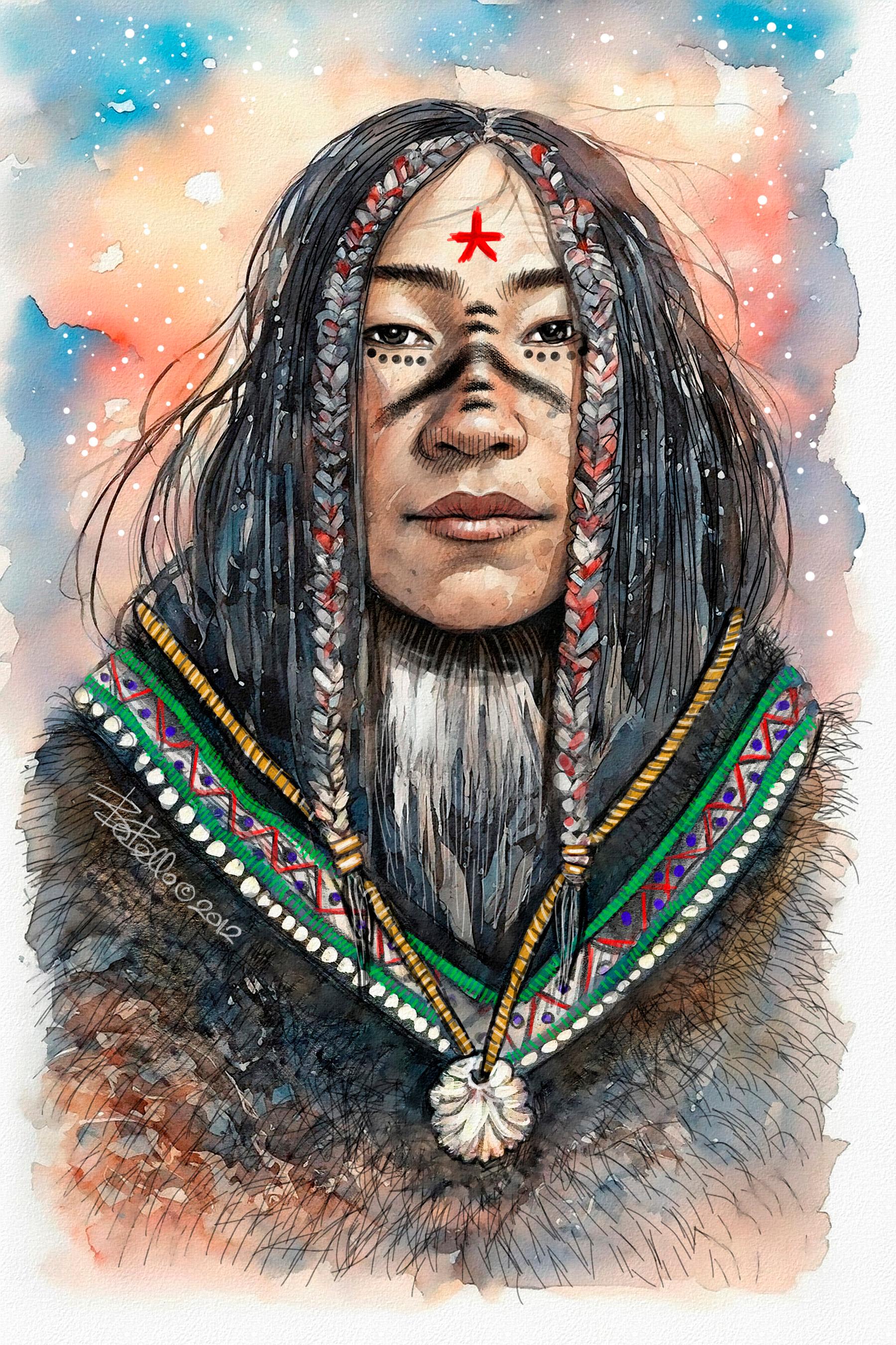 Natimer of Skybear. Original modern art painting