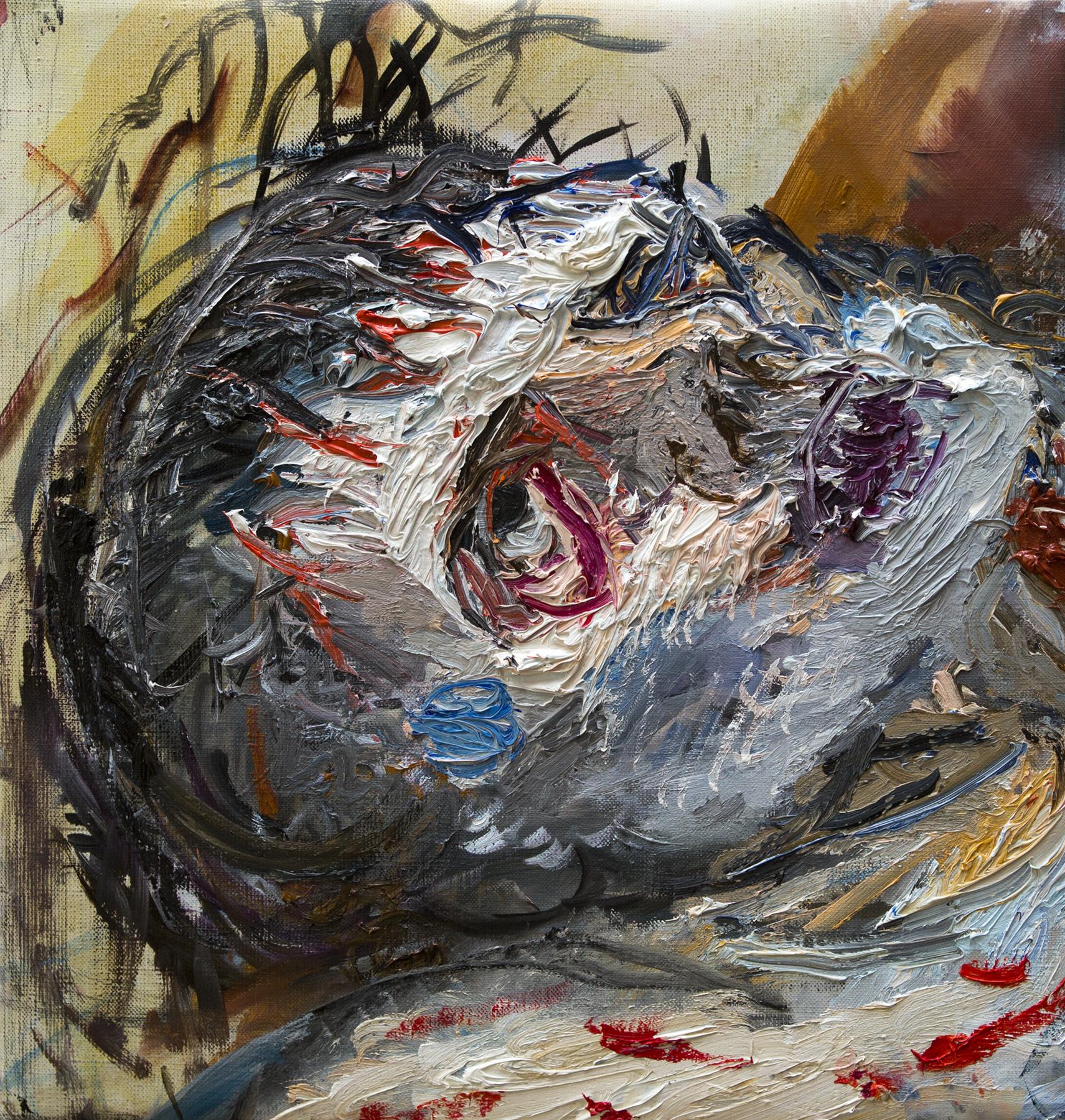 "头". Original modern art painting
