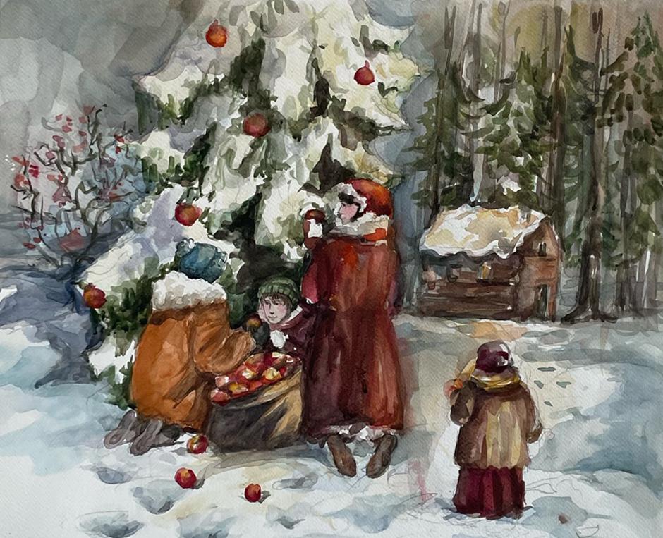 Покатова А. Original modern art painting