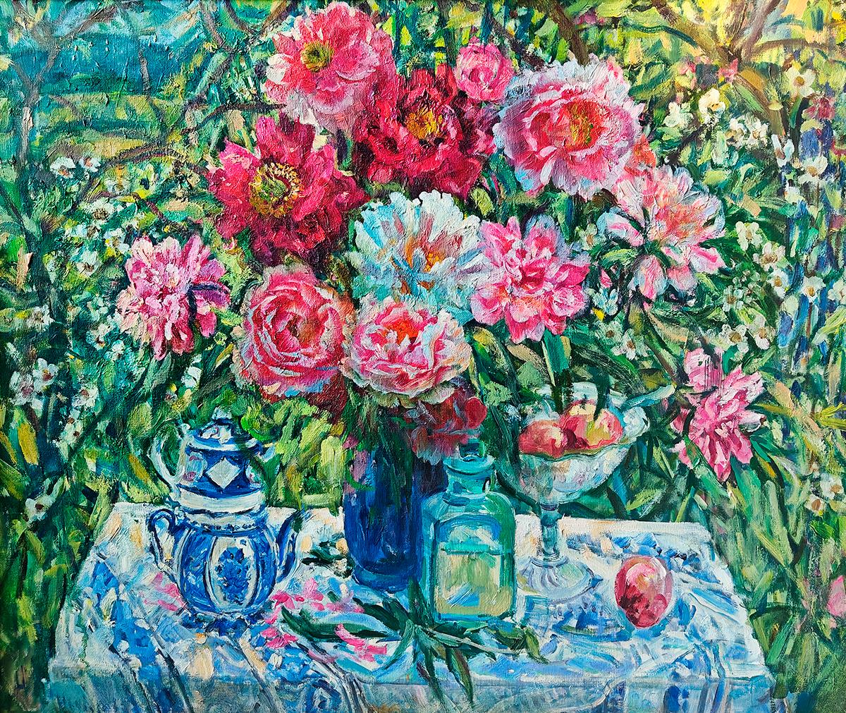 Цветы для Ленинградцев 2013 г. Original modern art painting