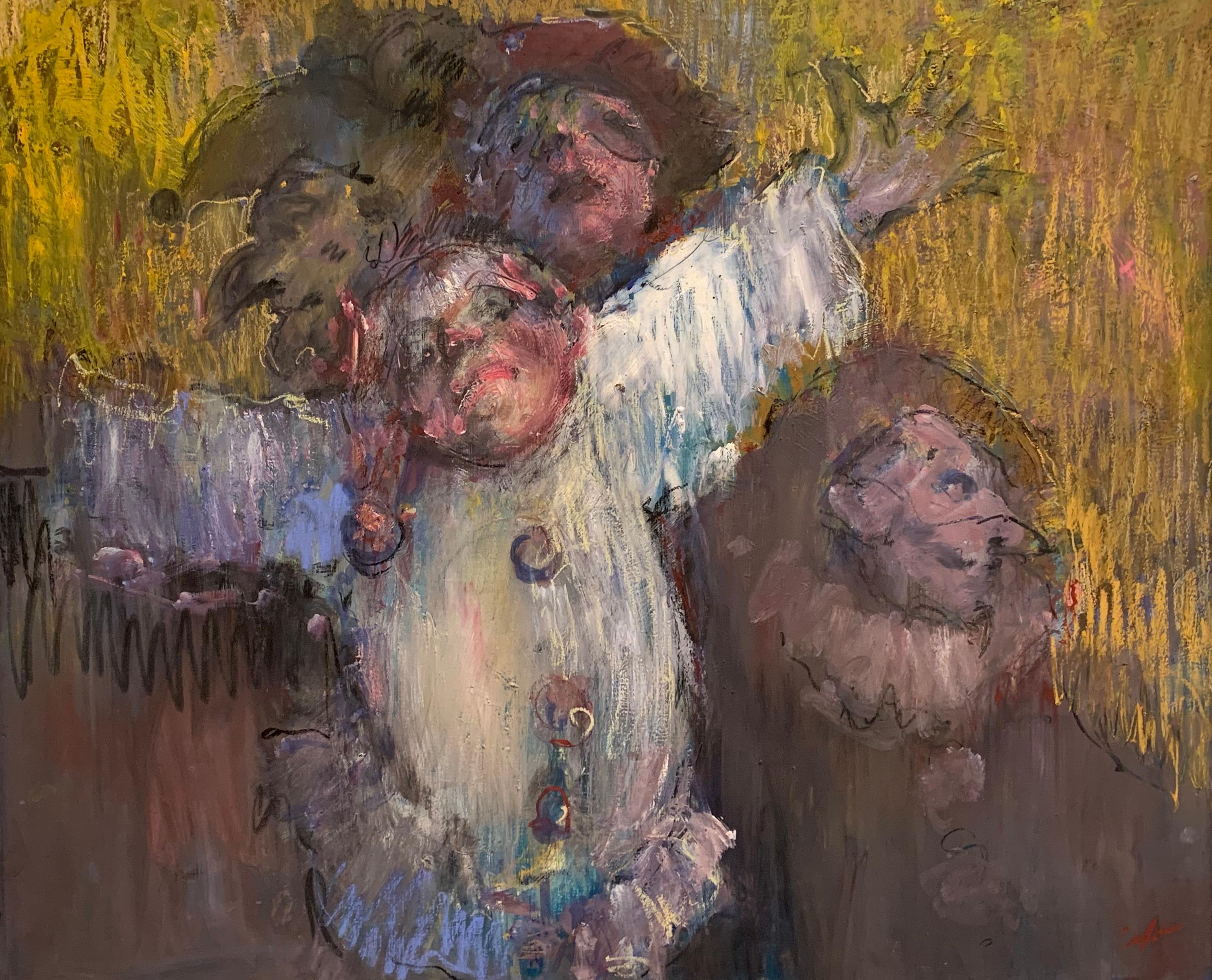 Гуляки 2025. Original modern art painting