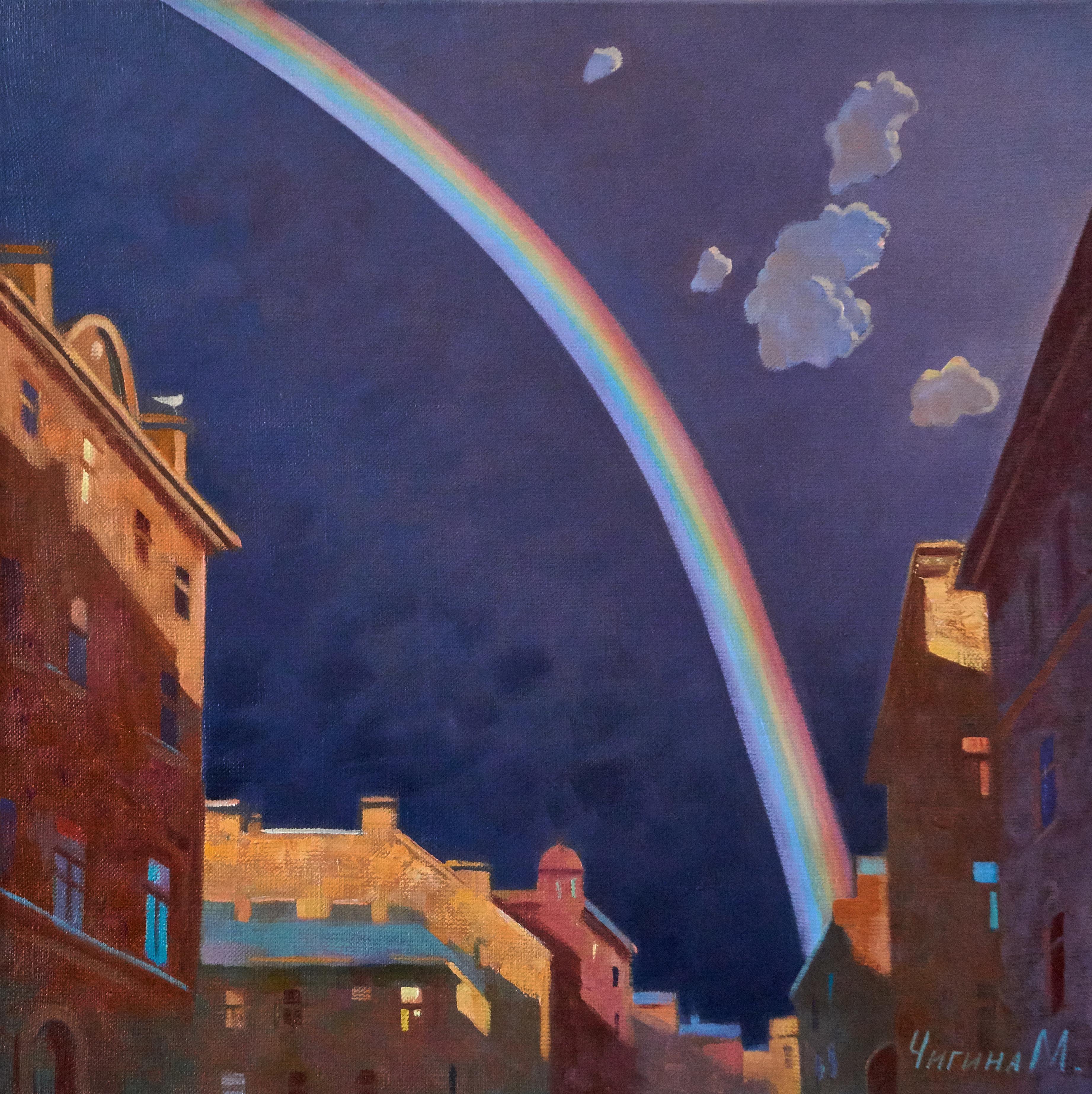 After the rain. Original modern art painting