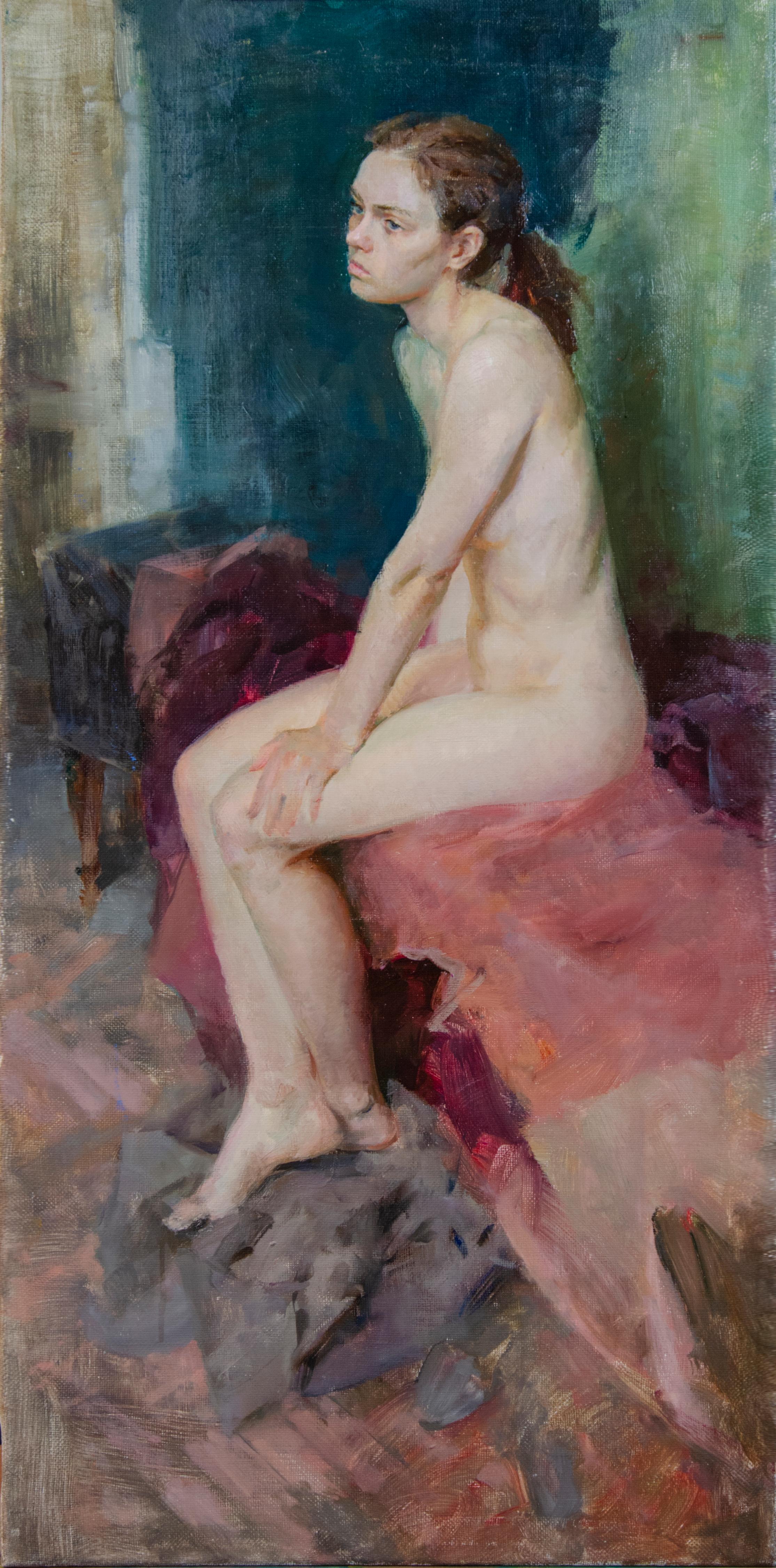 The Nymph. Original modern art painting