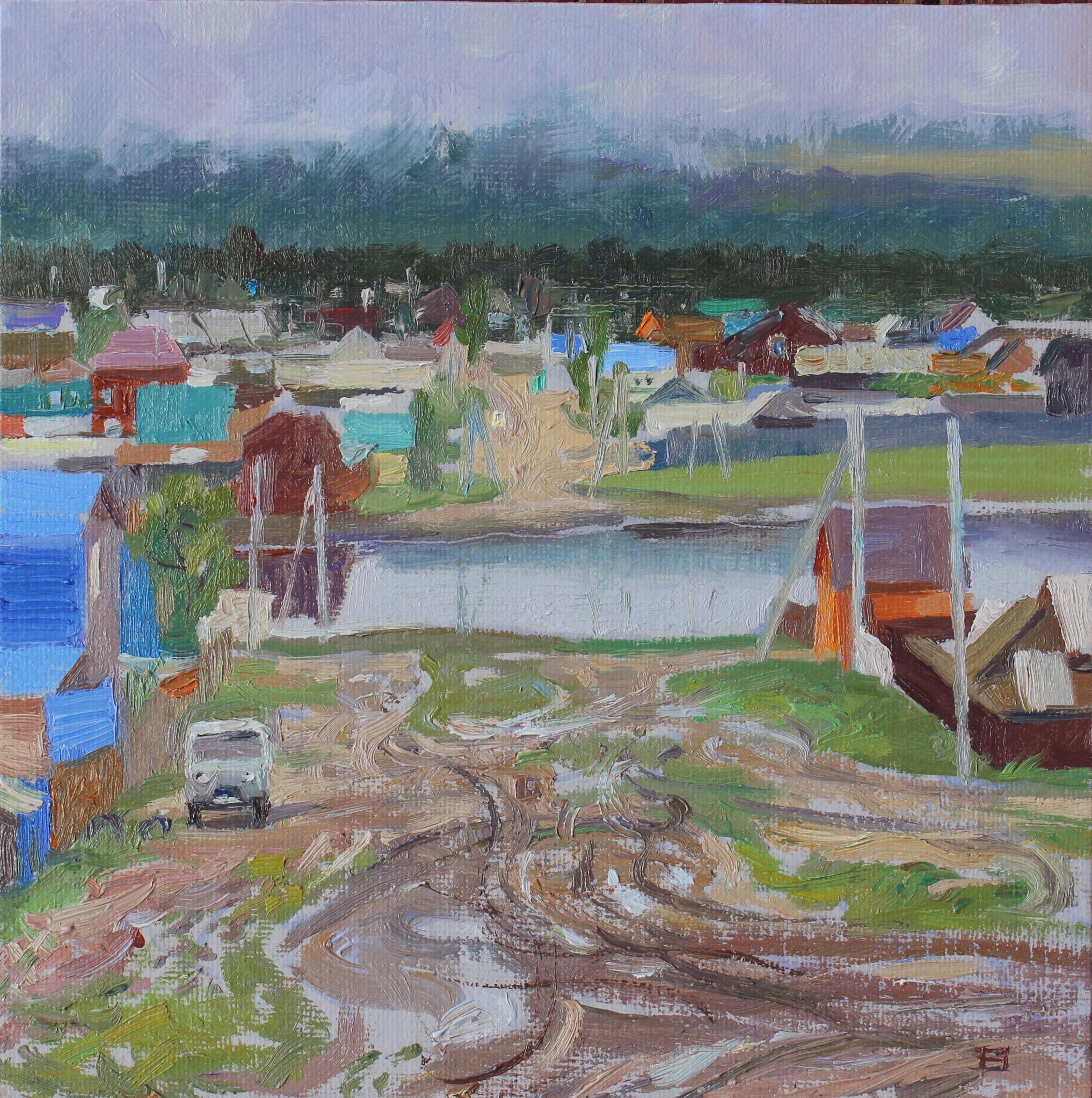 Khuzhir. Olkhon. Baikal. Original modern art painting