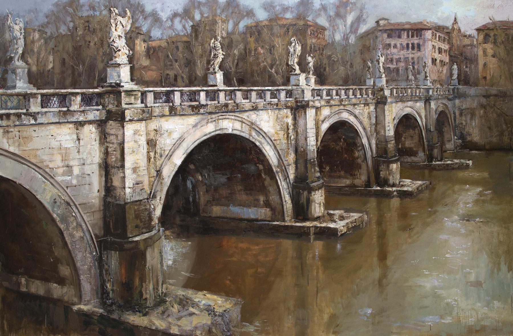 мост Ангела. Original modern art painting