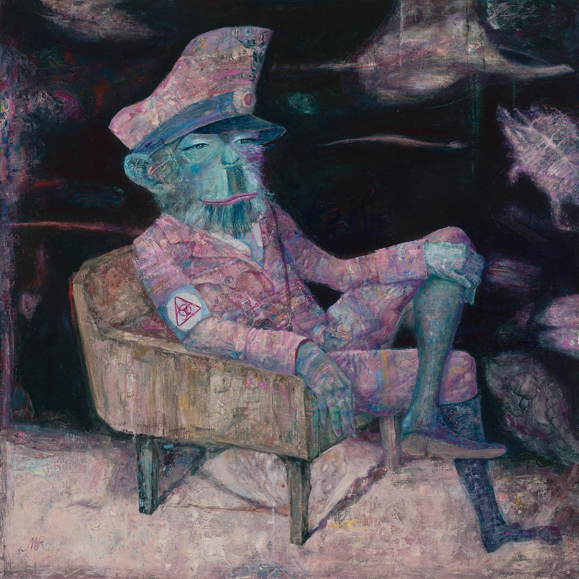 Сон разума рождает чудовищ. Original modern art painting