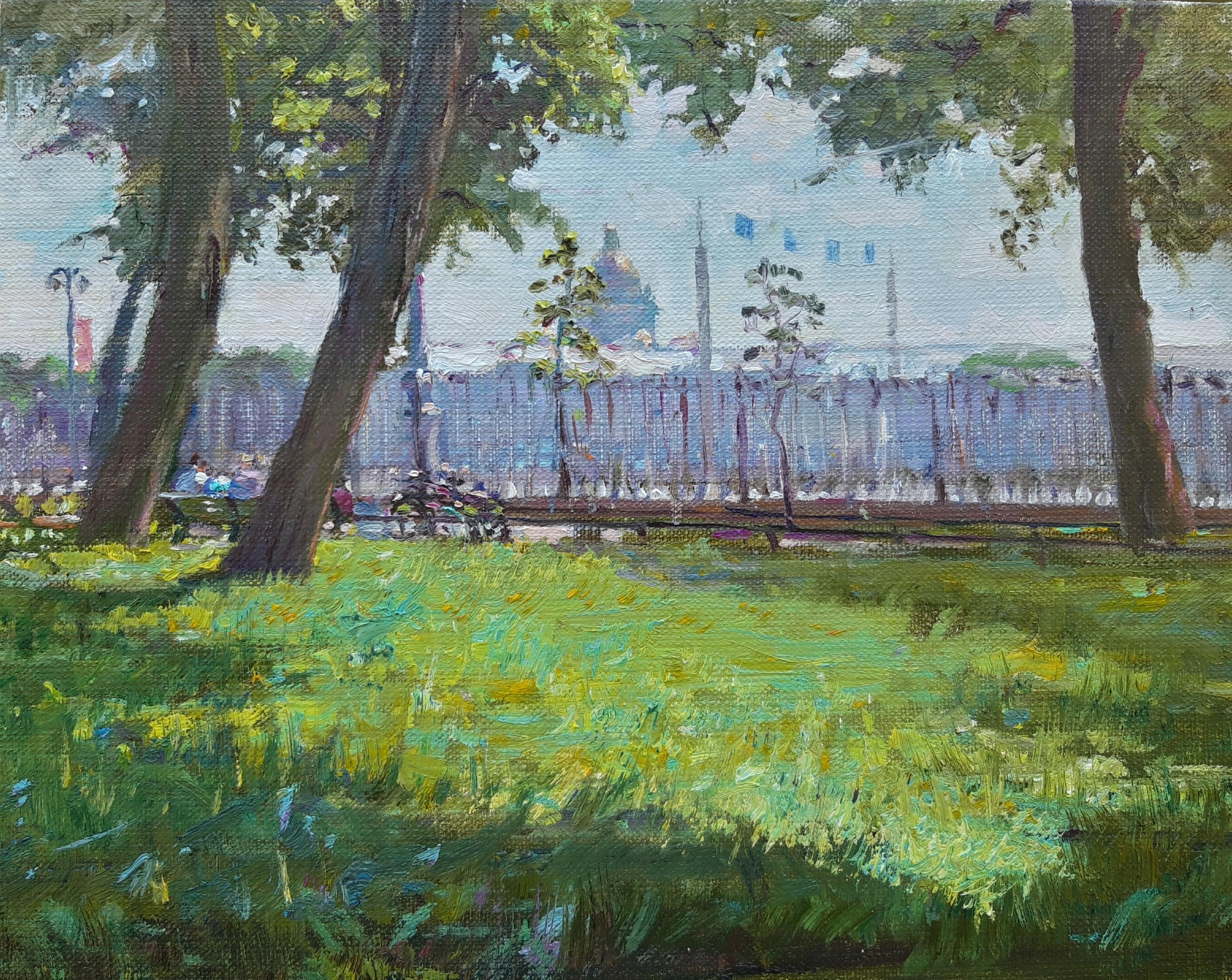 Солнечный день. Original modern art painting