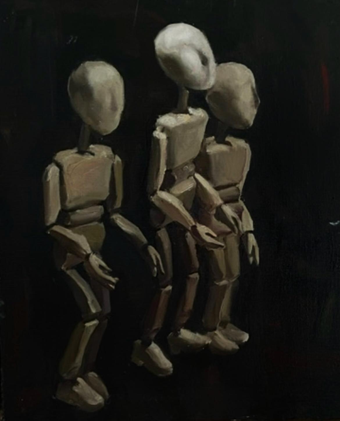 марионетки . Original modern art painting