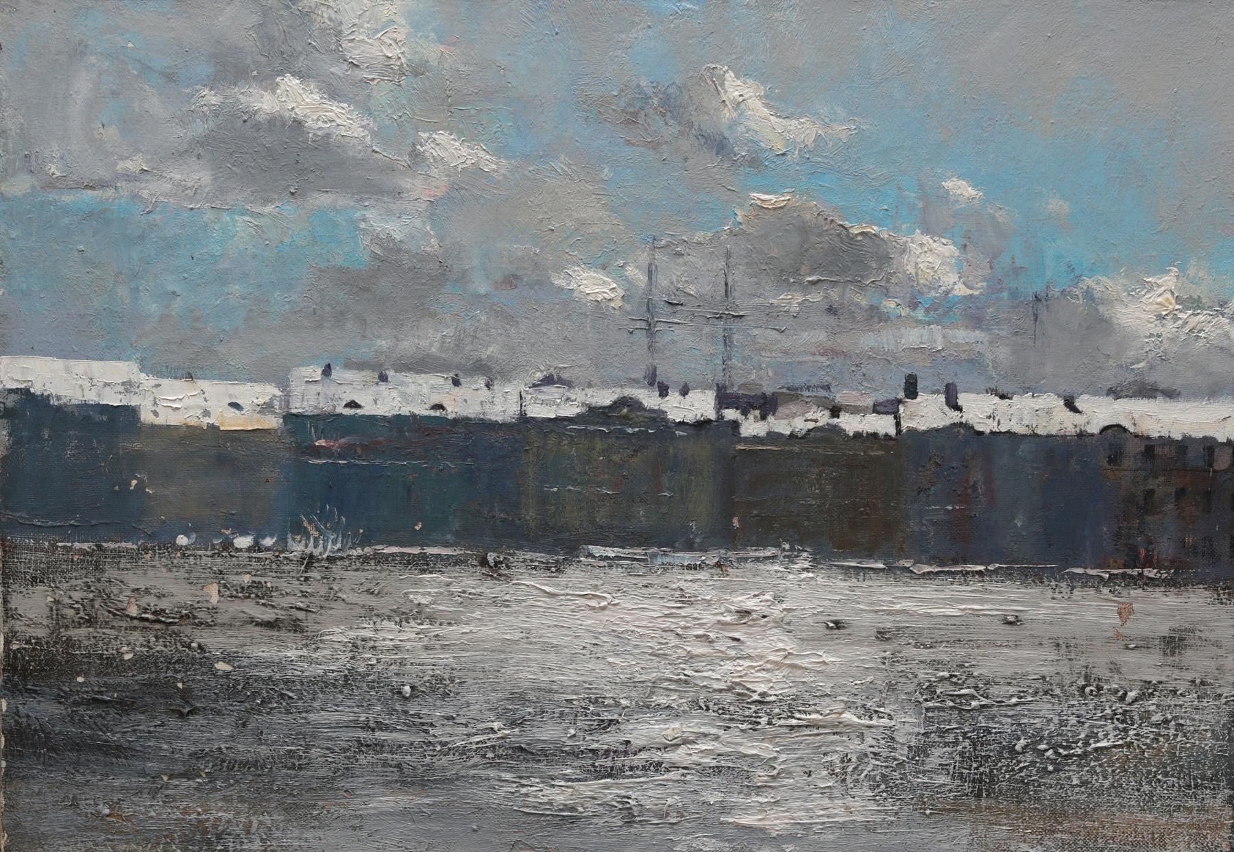 Английская набережная. Original modern art painting