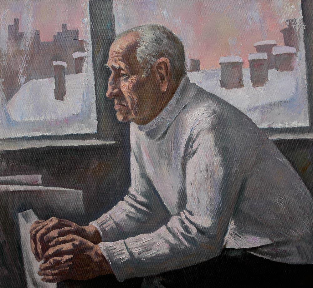 Veteran of the Great Patriotic
War Ivanov V.V.. Original modern art painting