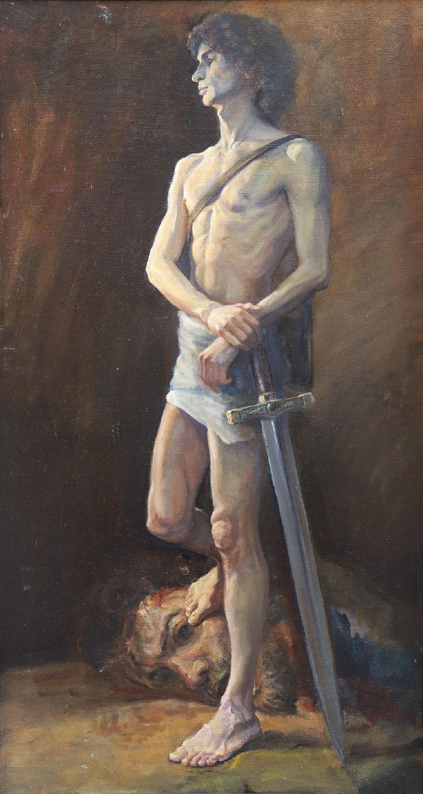 Давид. 2020 . Original modern art painting