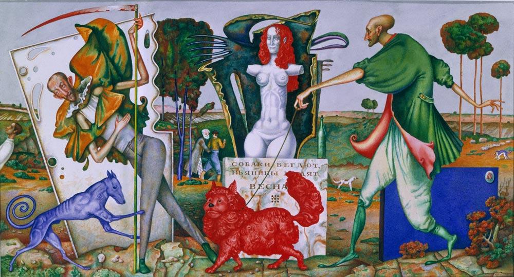 пружина. Original modern art painting