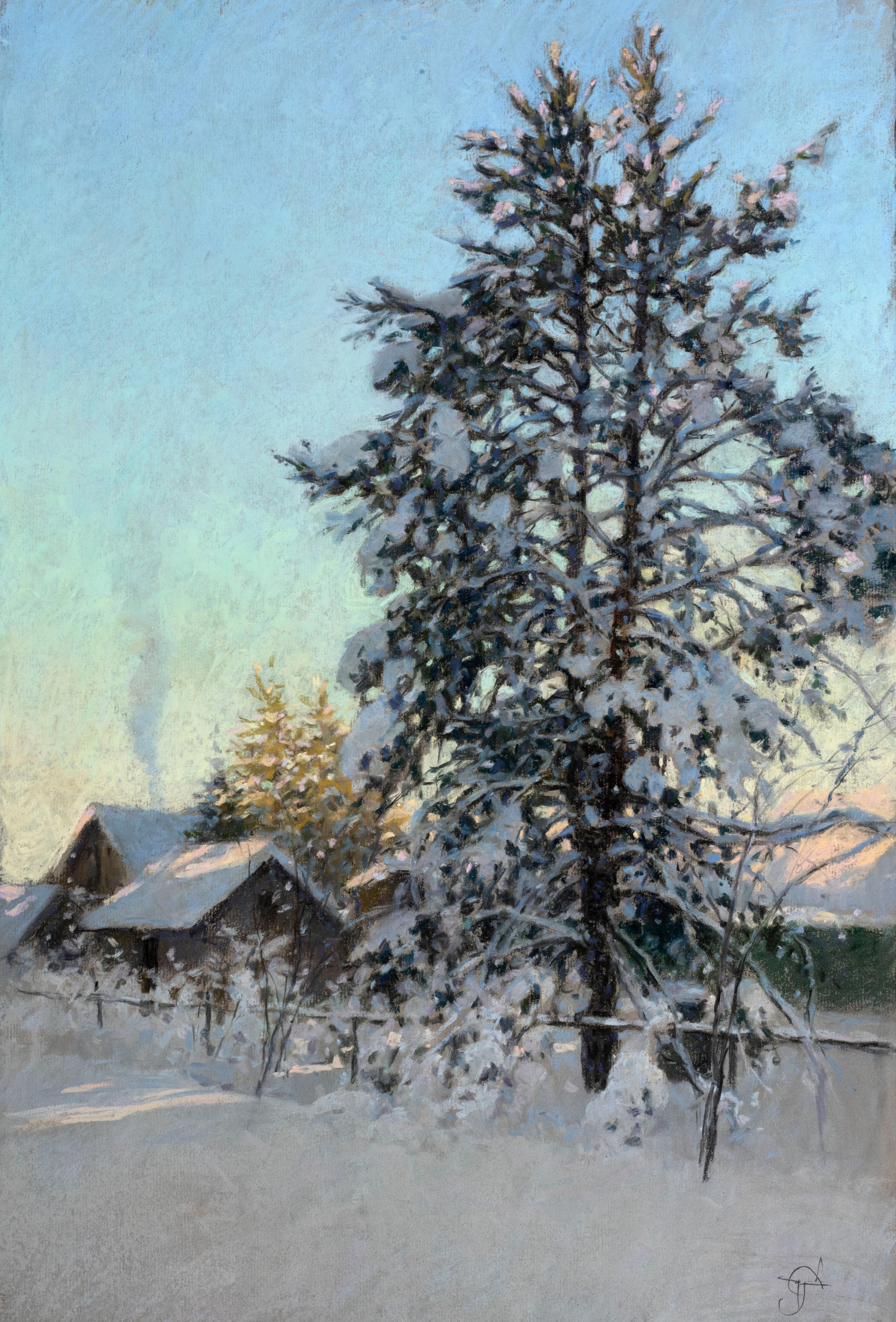 Frost. Original modern art painting