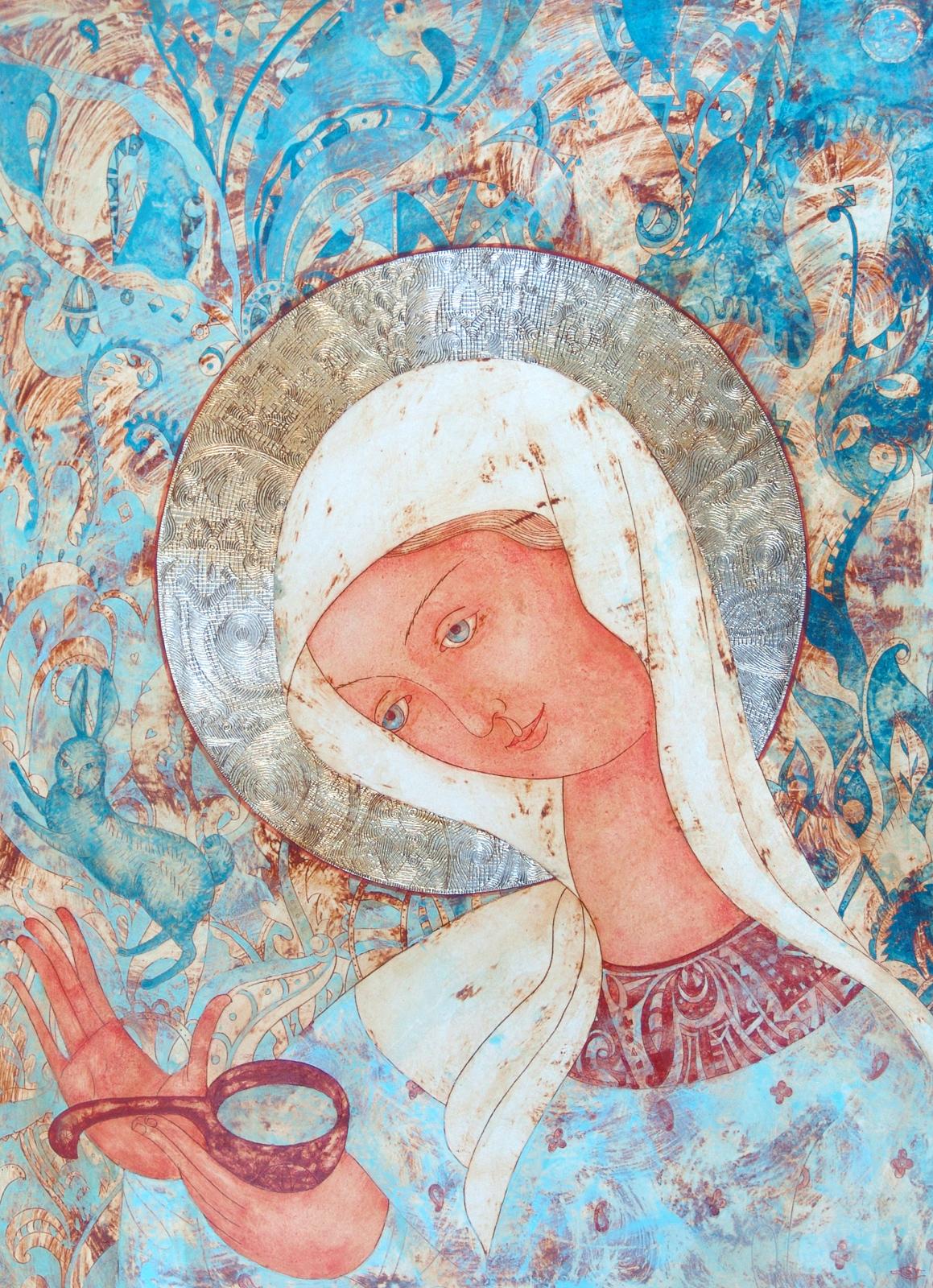St. Fevronia. Original modern art painting