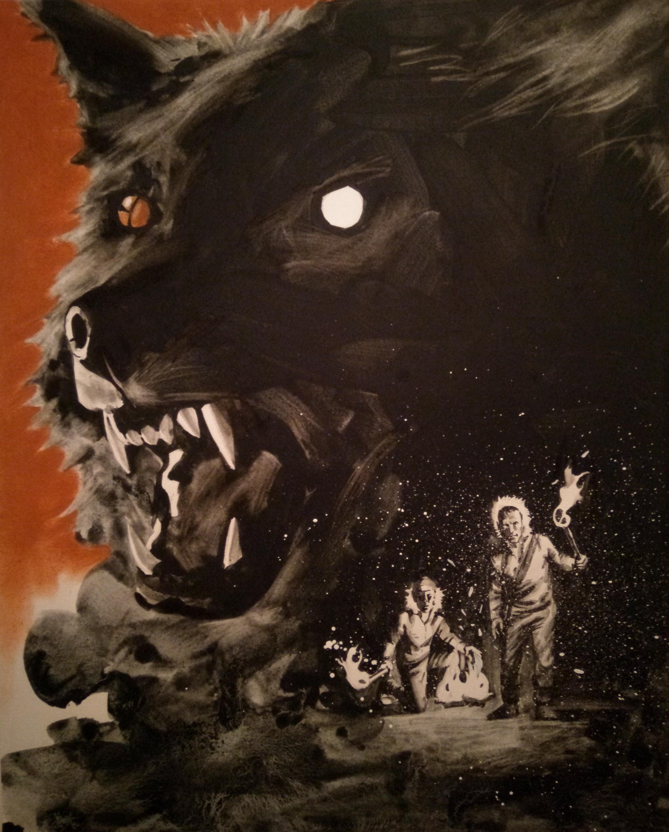 Белый клык 2. Original modern art painting