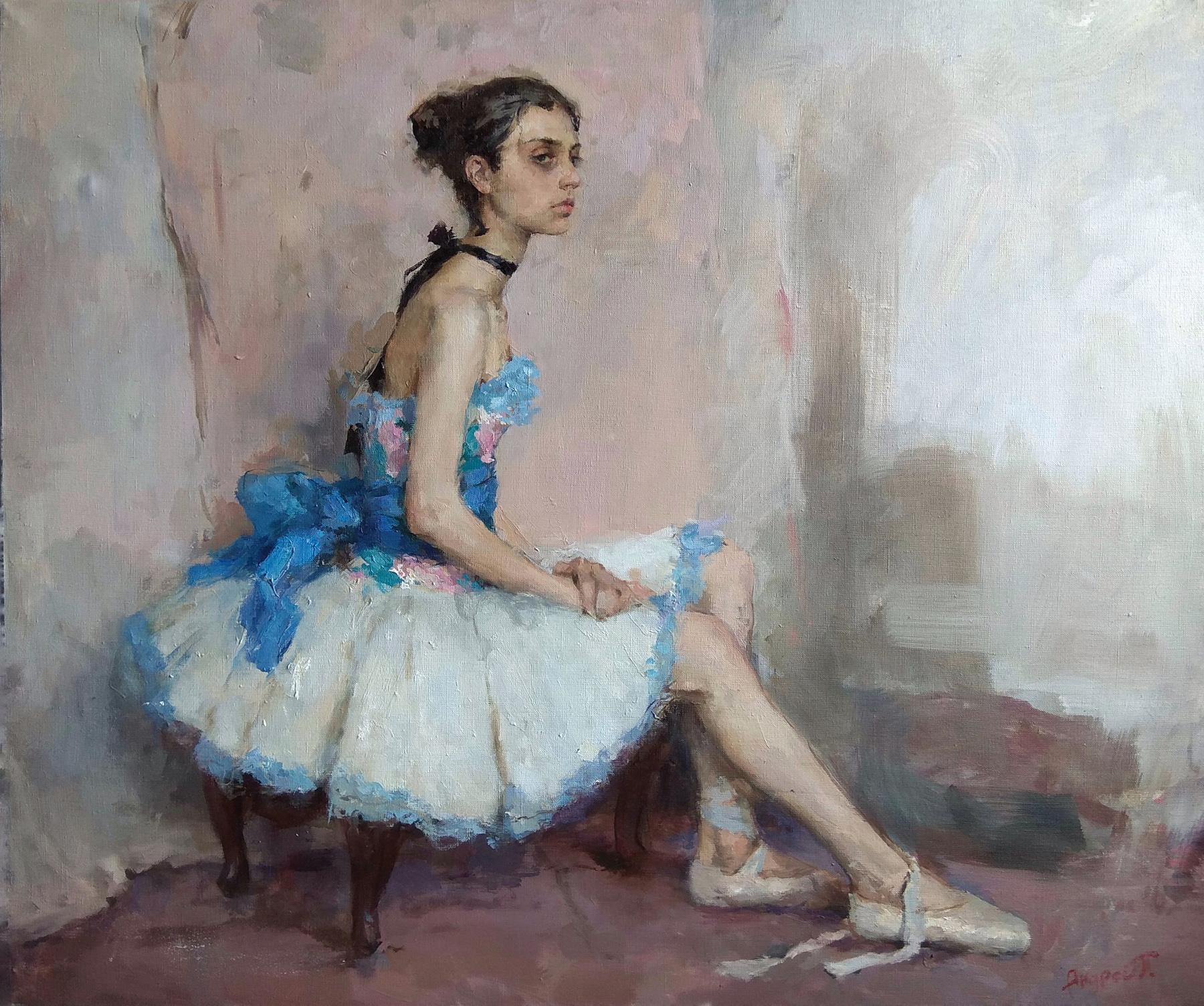 Ballerina. Original modern art painting