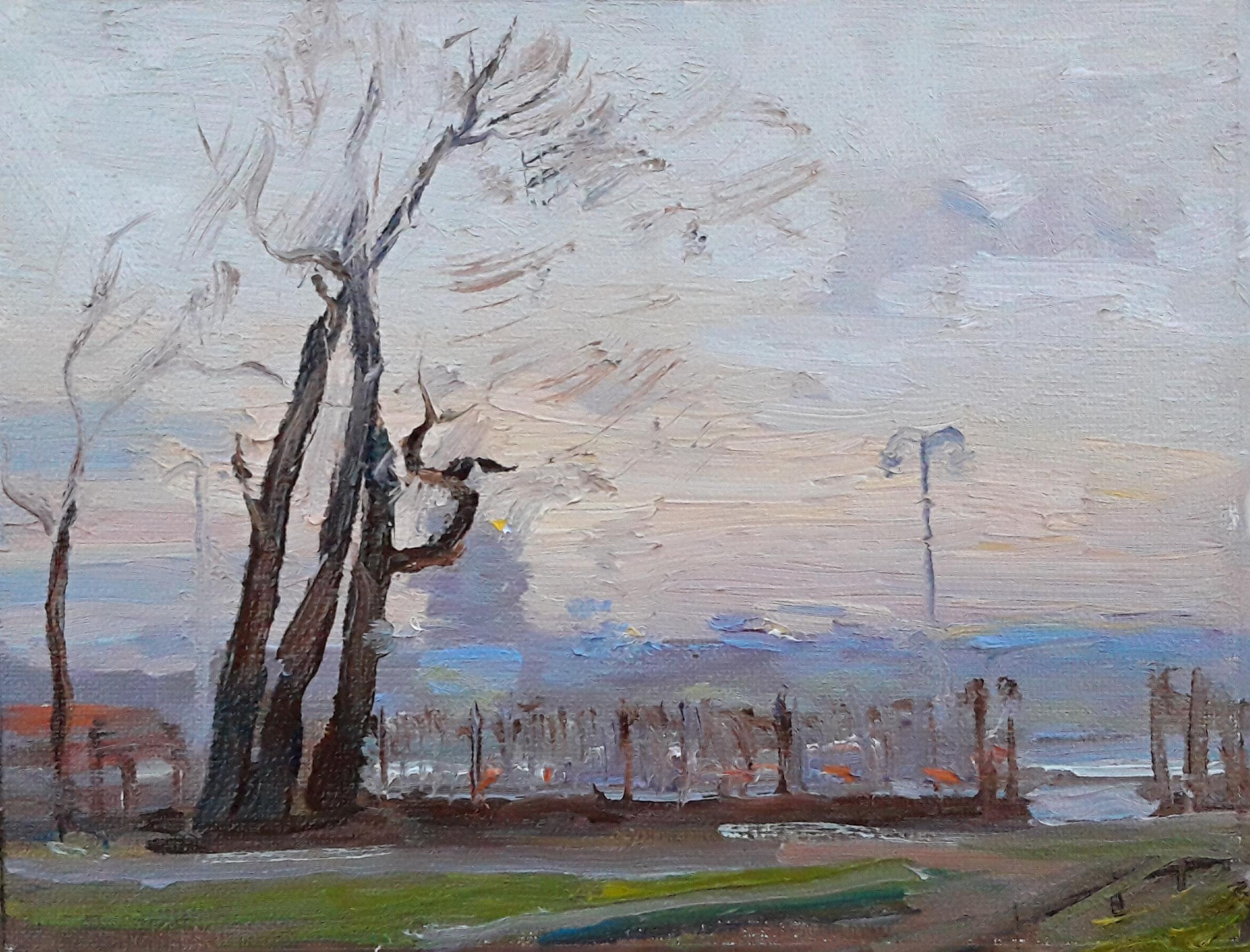 Рассвет. Original modern art painting