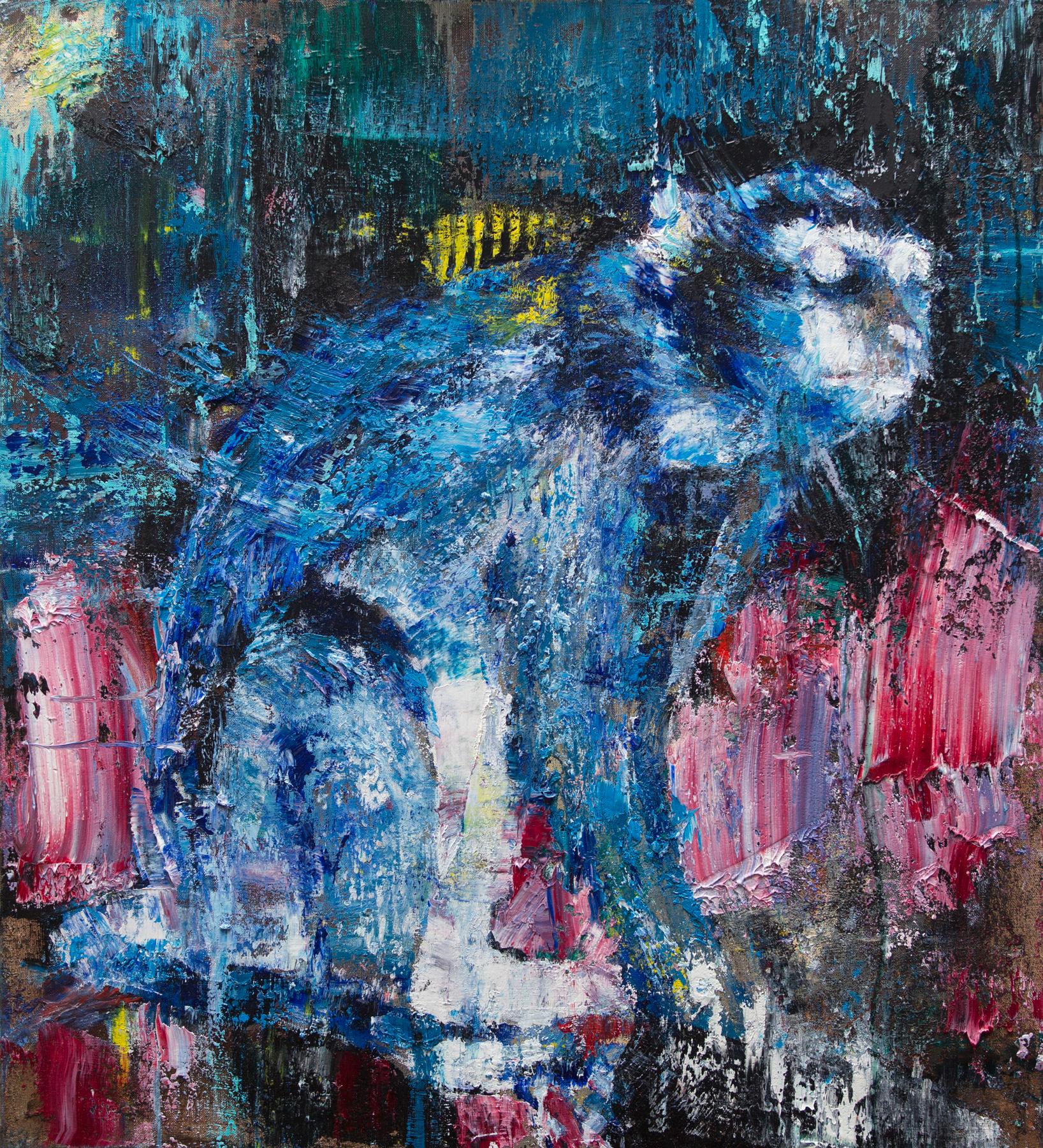 Monkey. Original modern art painting