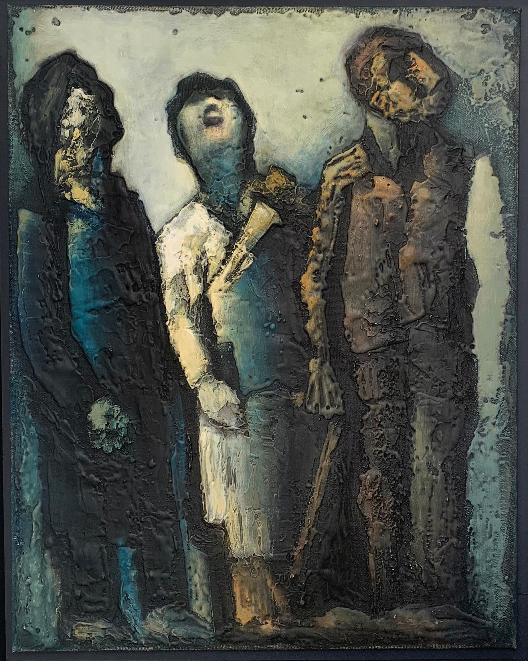Смотрящие в небеса. Original modern art painting