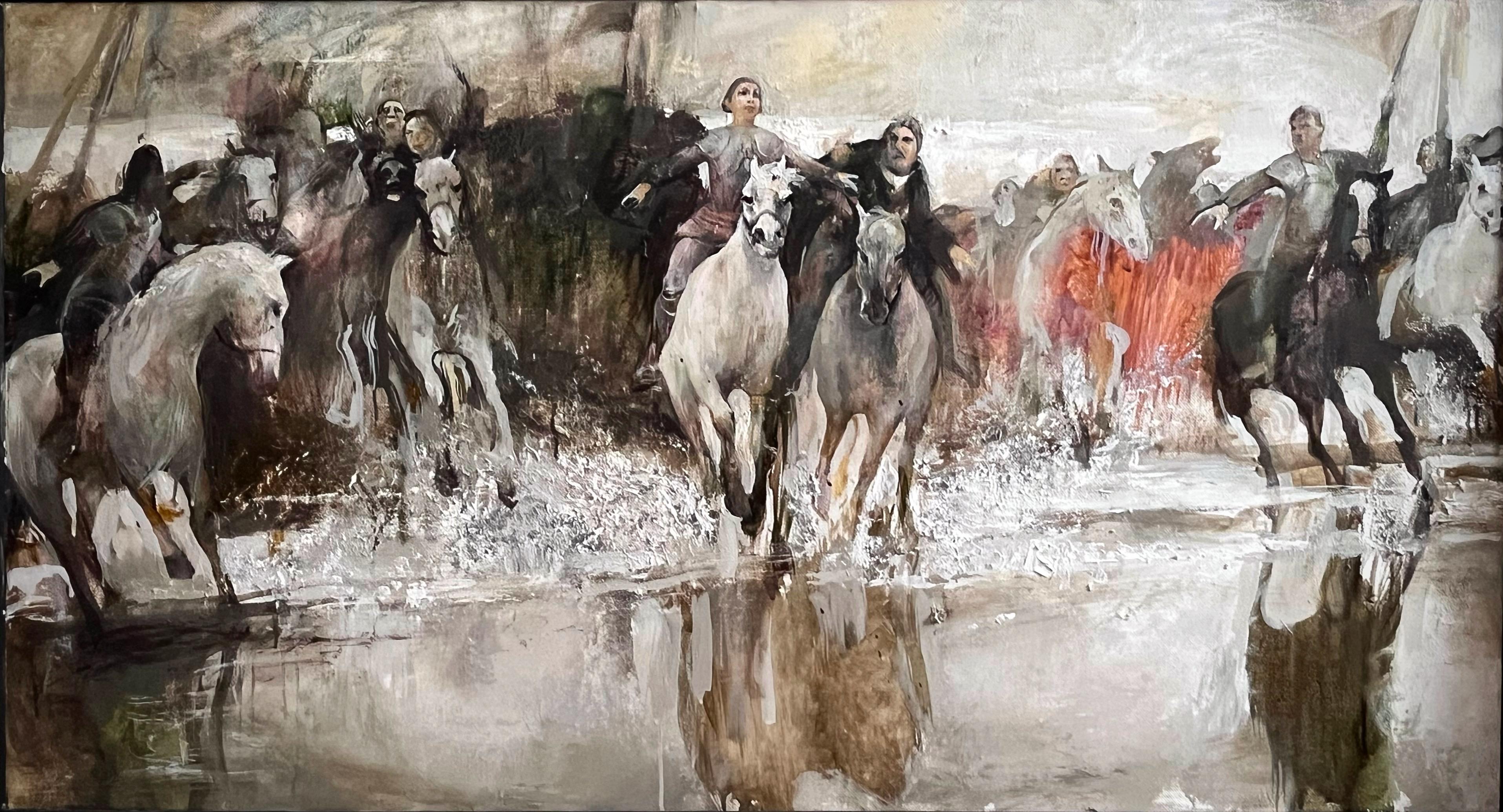 Жанна д'Арк . Original modern art painting