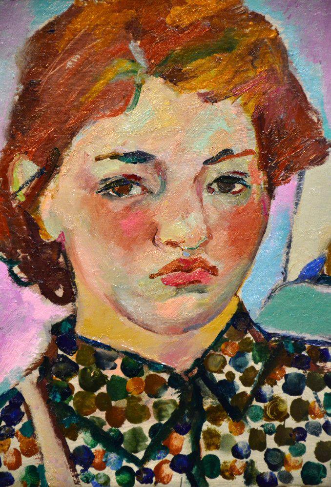 Self-portait. Original modern art painting
