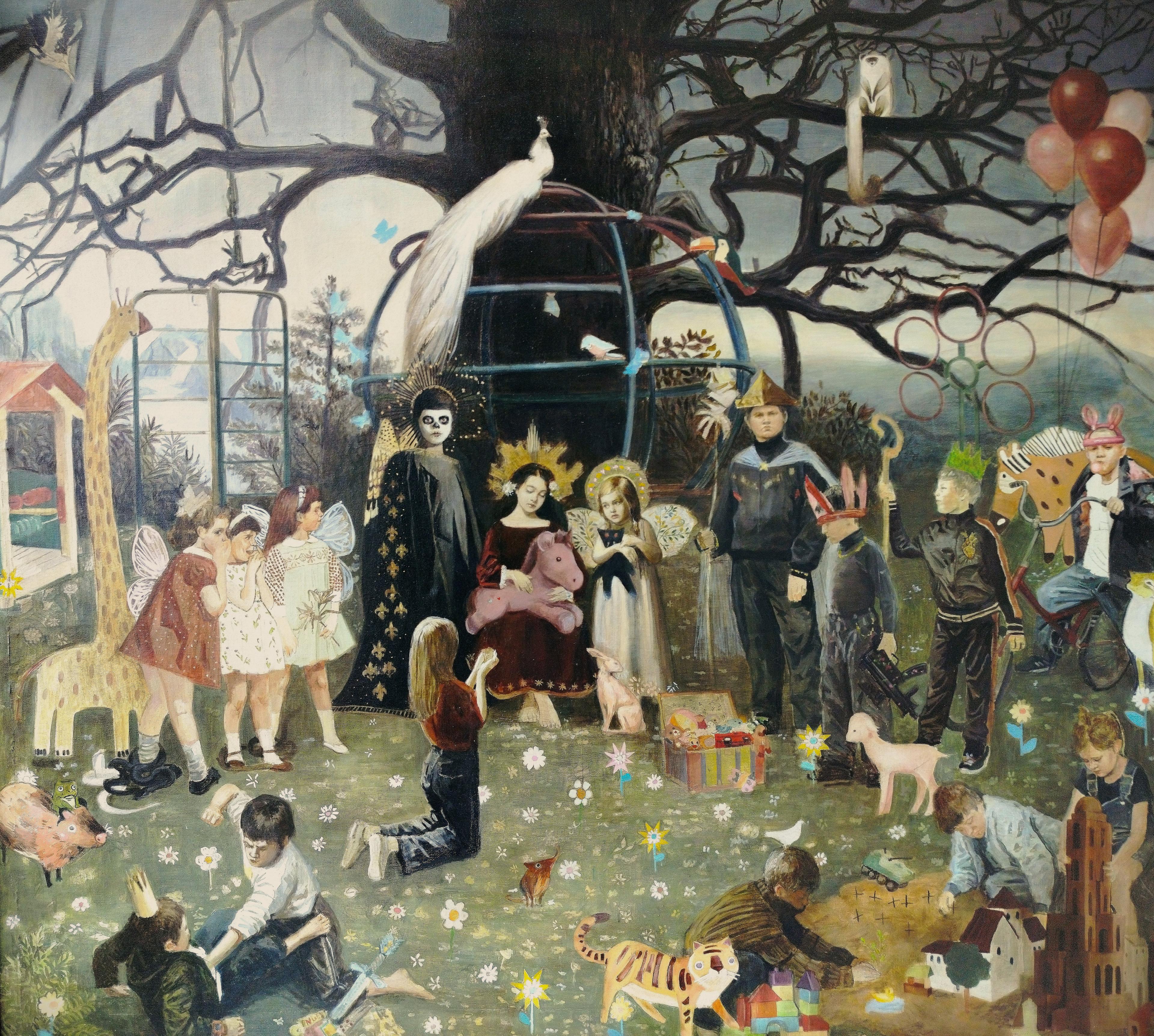 The Marvelous Garden. Original modern art painting